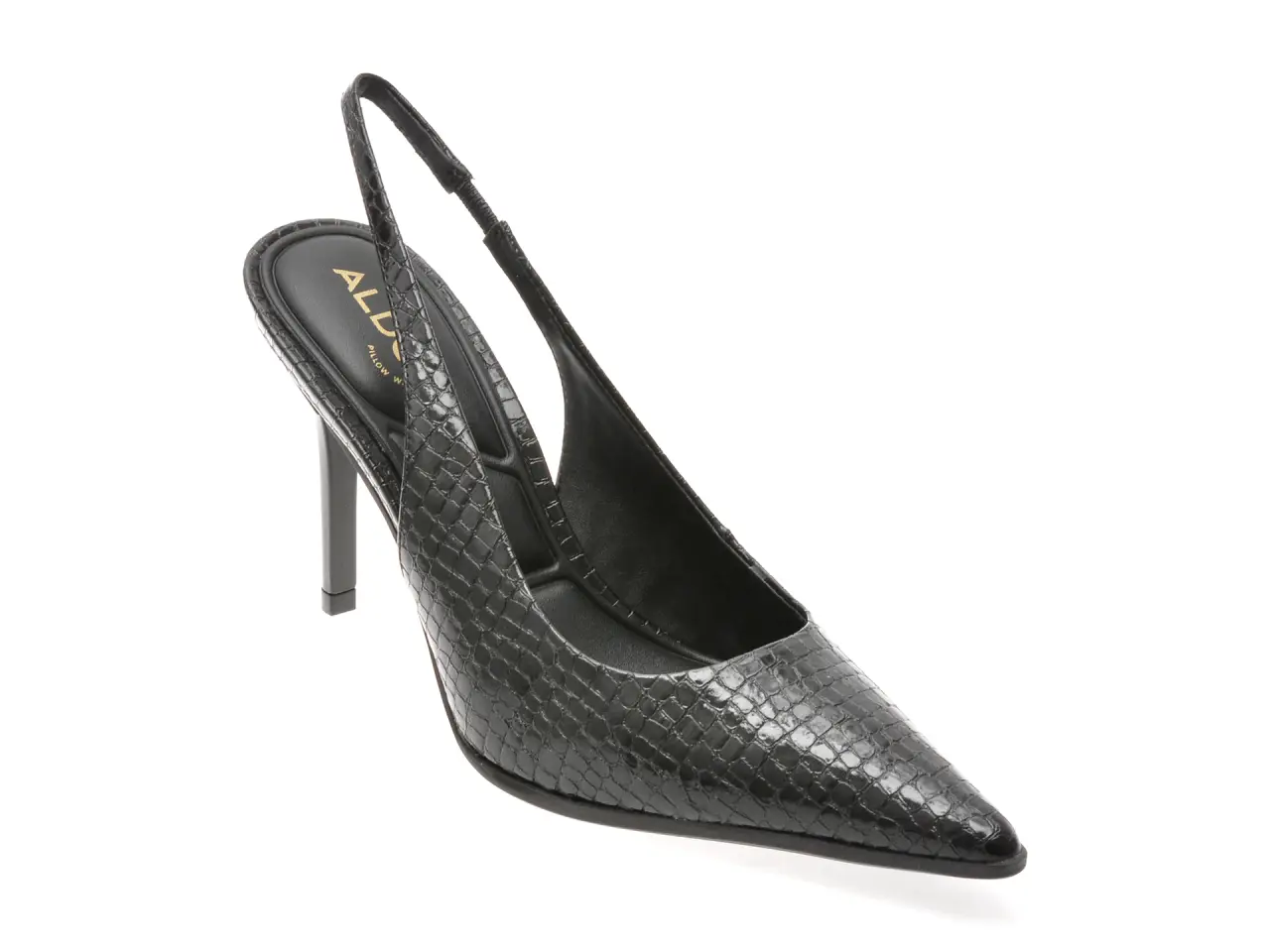 Pantofi eleganti ALDO negri, RE-SAMANTHA 007, din piele ecologica