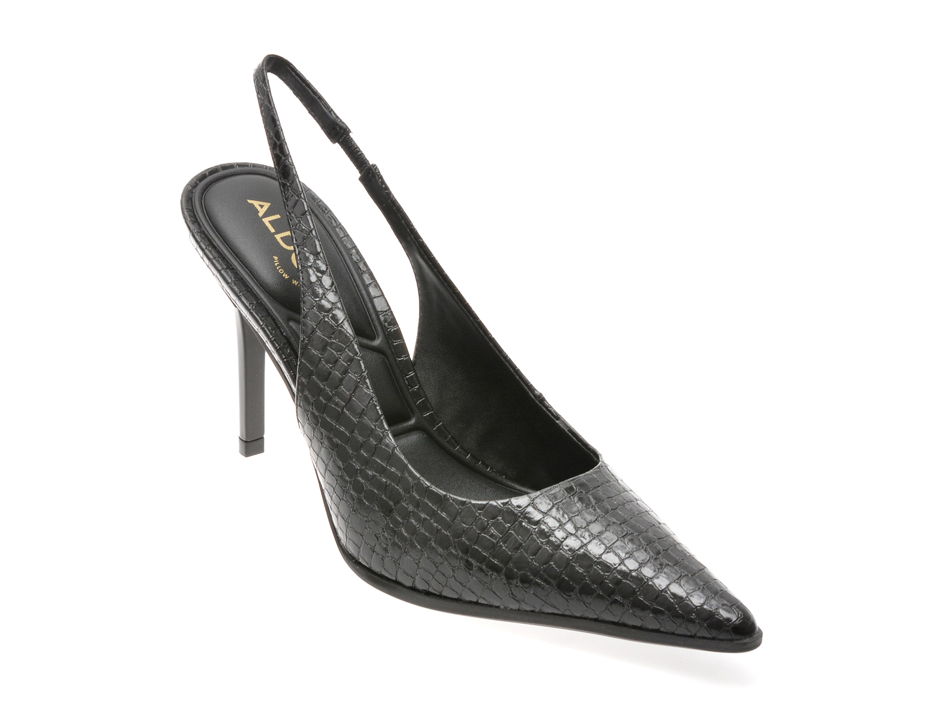 Pantofi eleganti ALDO negri, RE-SAMANTHA 007, din piele ecologica