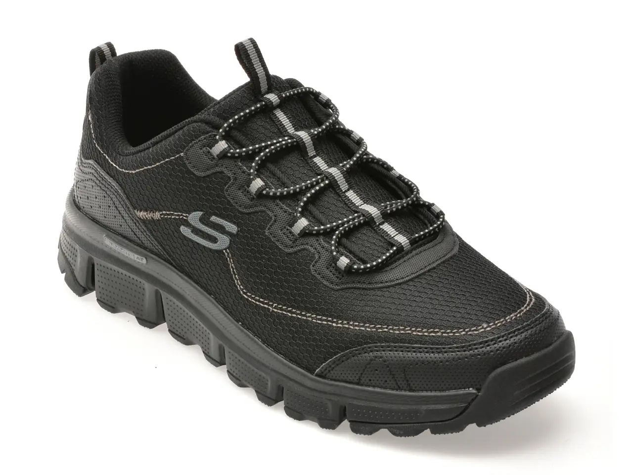 Pantofi sport SKECHERS negri, SUMMITS AT, din material textil