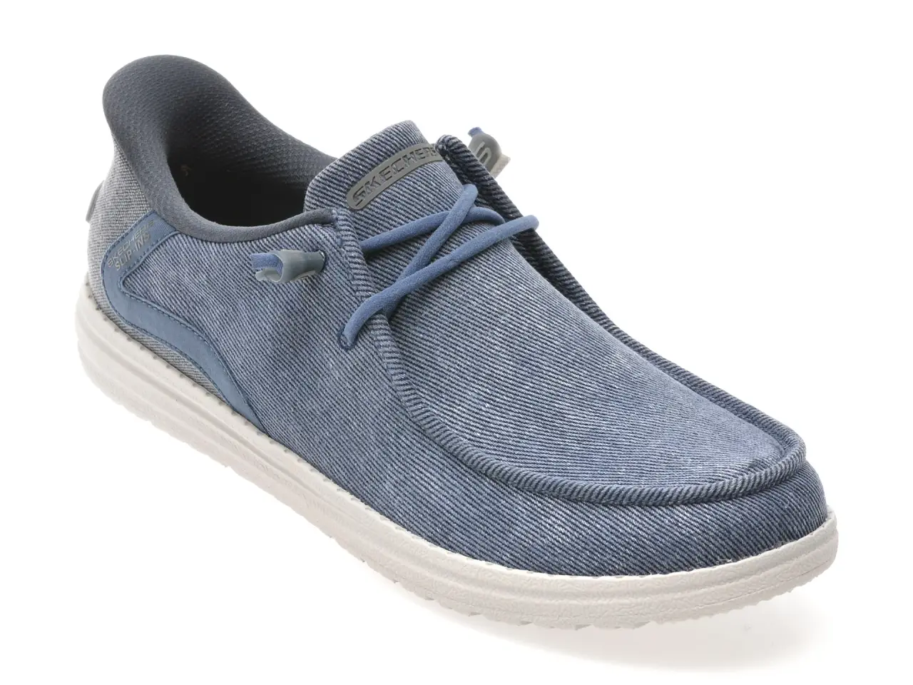Mocasini SKECHERS albastri, MELSON, din material textil