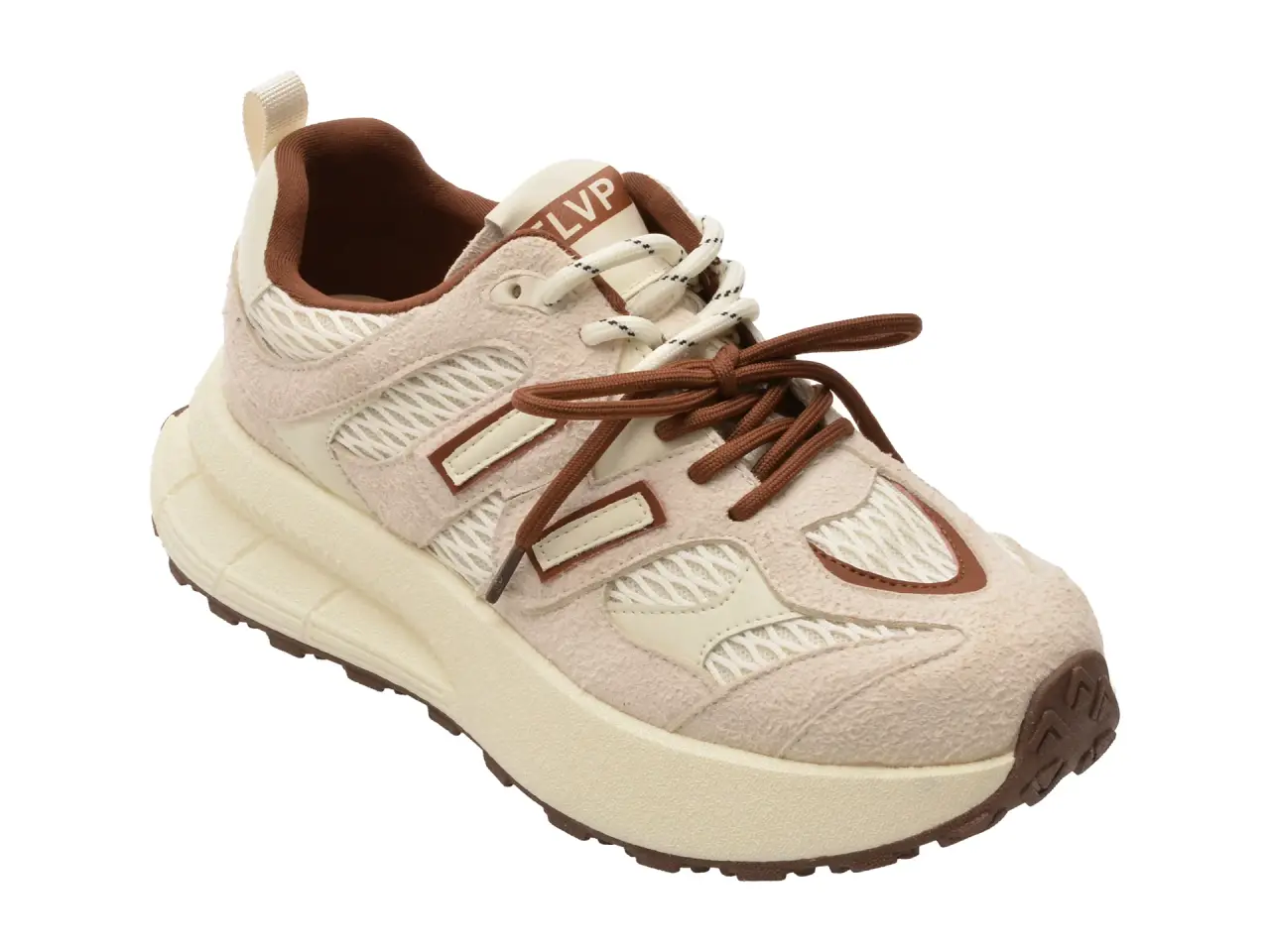 Pantofi sport FLAVIA PASSINI albi, 727, din material textil si piele naturala