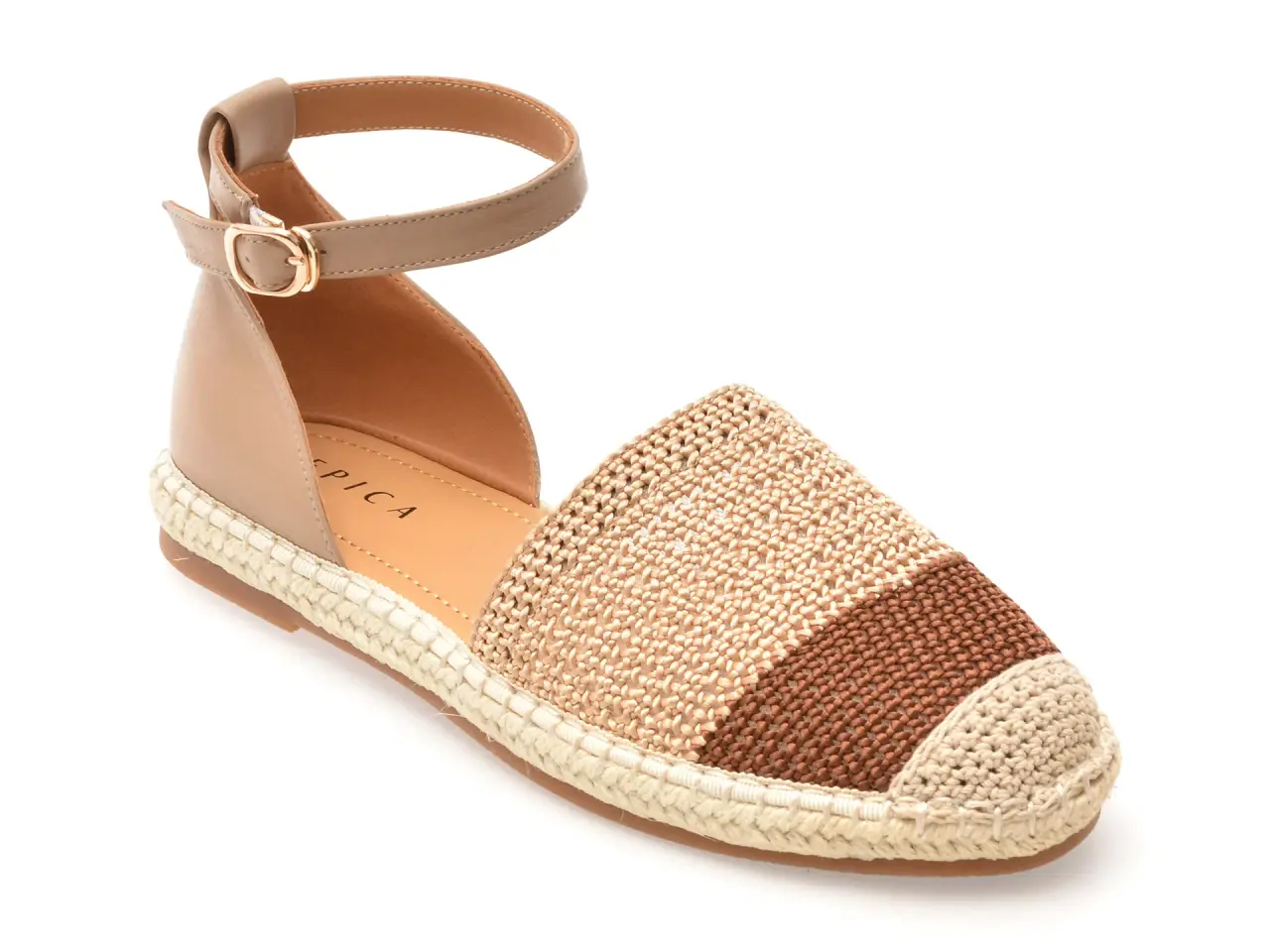 Pantofi EPICA maro, 2517, din material textil