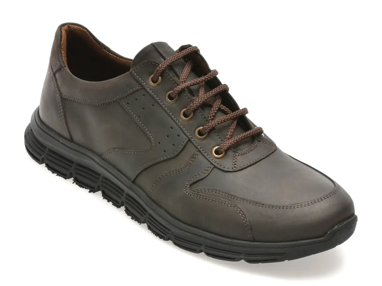Pantofi sport BITE THE BULLET maro, TUR46, din piele naturala
