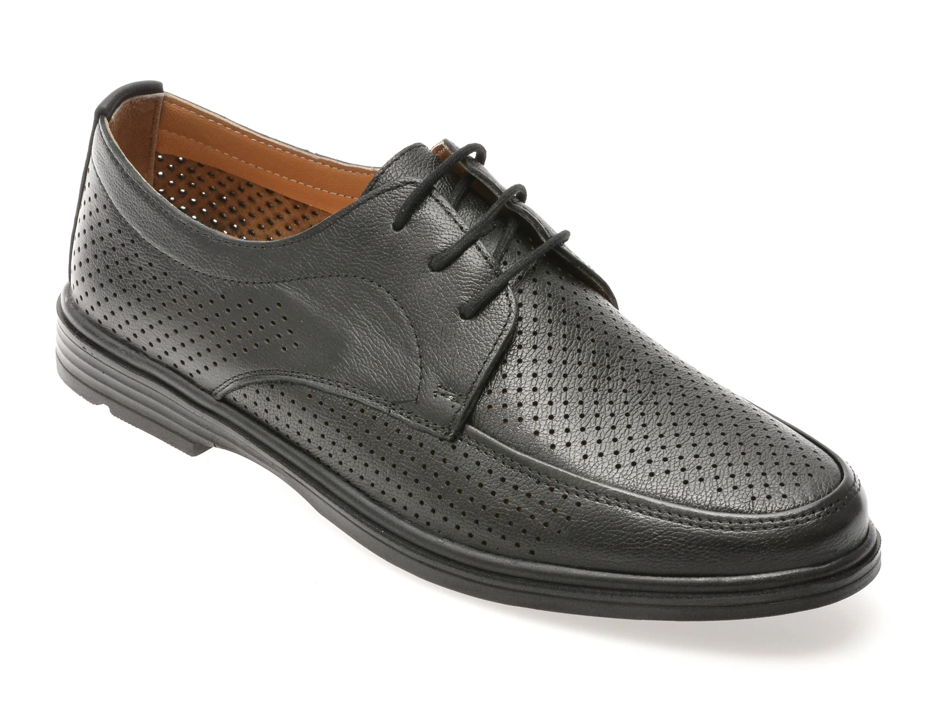 Pantofi SHOWMAN negri, SH8503, din piele naturala