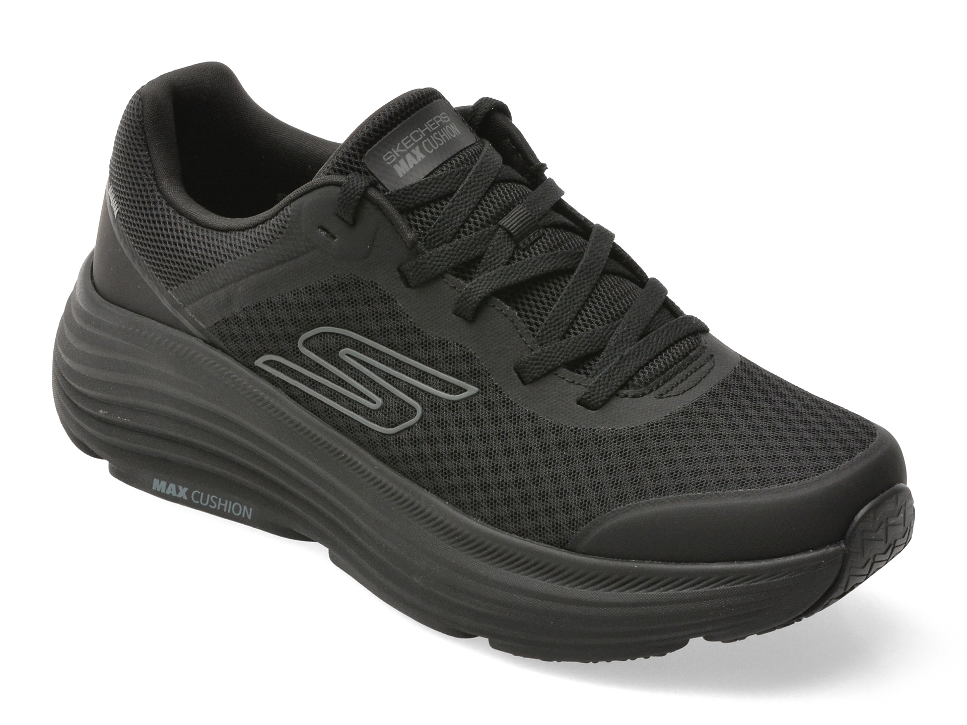Pantofi sport SKECHERS negri, MAX CUSHIONING ENDEAVOUR, din material textil