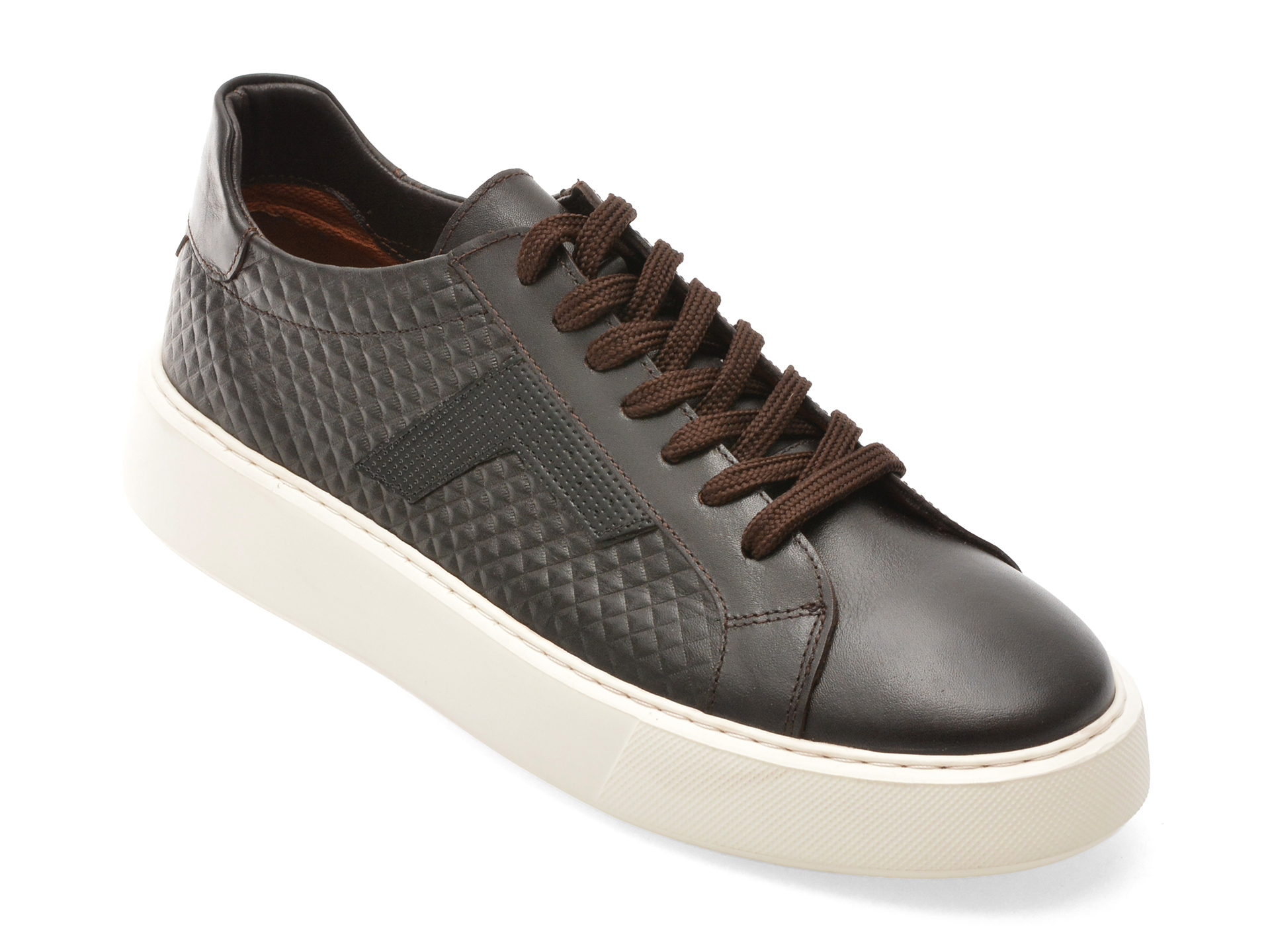 Pantofi sport BITE THE BULLET maro, WB006, din piele naturala