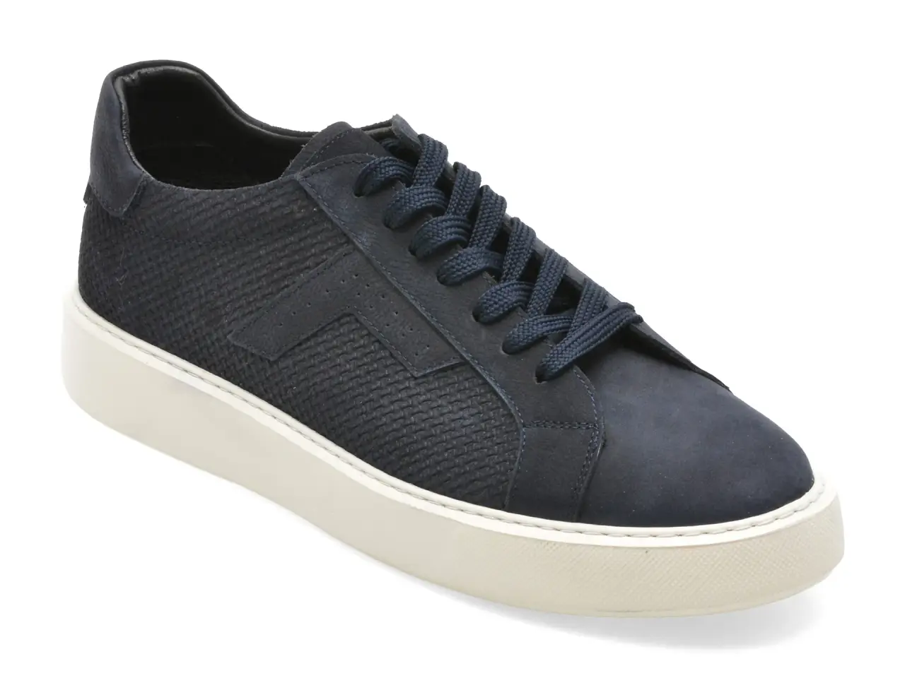 Pantofi sport BITE THE BULLET bleumarin, WB002, din piele naturala