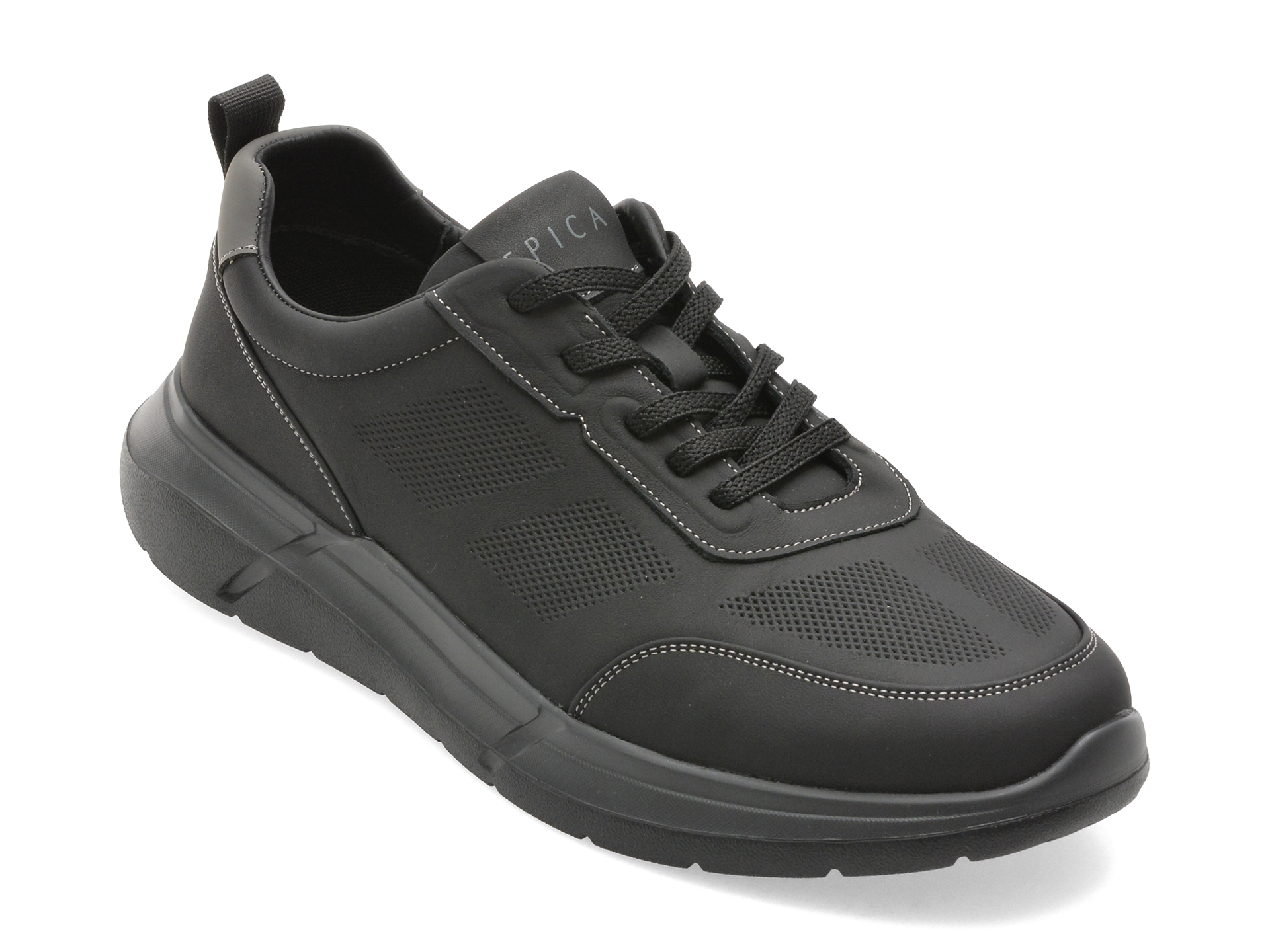 Pantofi sport EPICA negri, 250505, din piele naturala