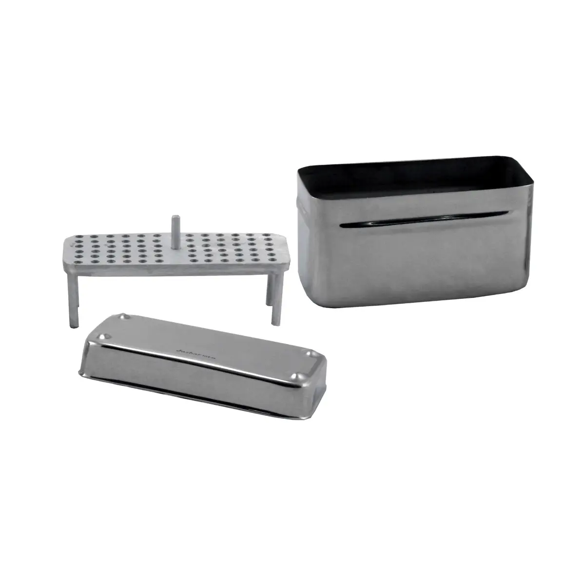 Cutie instrumentar endo din inox, 10x4x5.5cm, PRIMA, cu grilaj detasabil