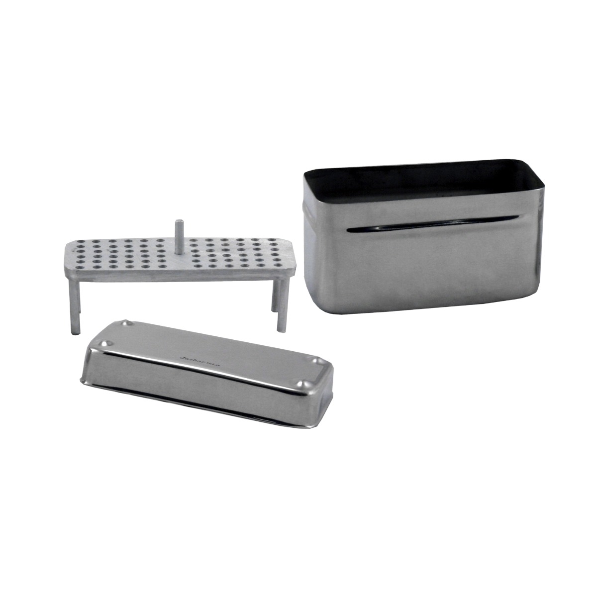 Cutie instrumentar endo din inox, 10x4x5.5cm, PRIMA, cu grilaj detasabil