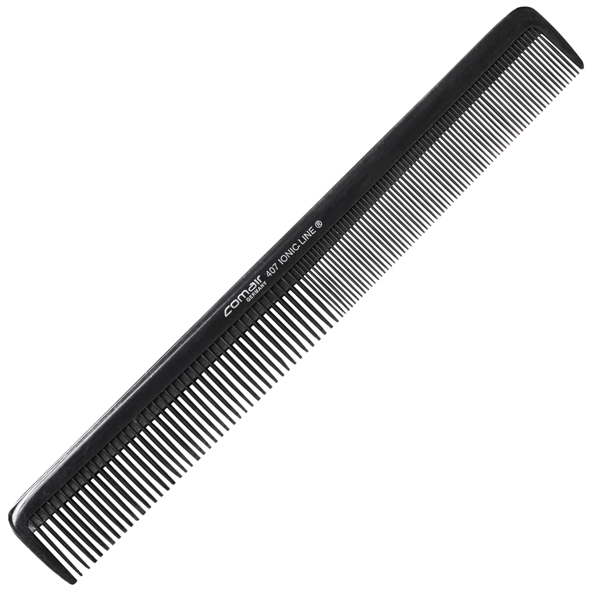 Pieptene ionic antistatic pentru barbati, din plastic, negru, 21 cm, uz profesional si personal