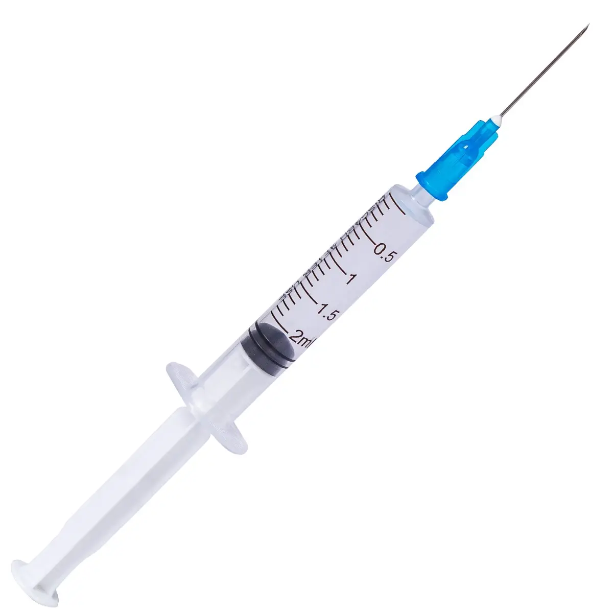Seringi Luer Slip 2ml, PRIMA, cu ac albastru, 100 bucati