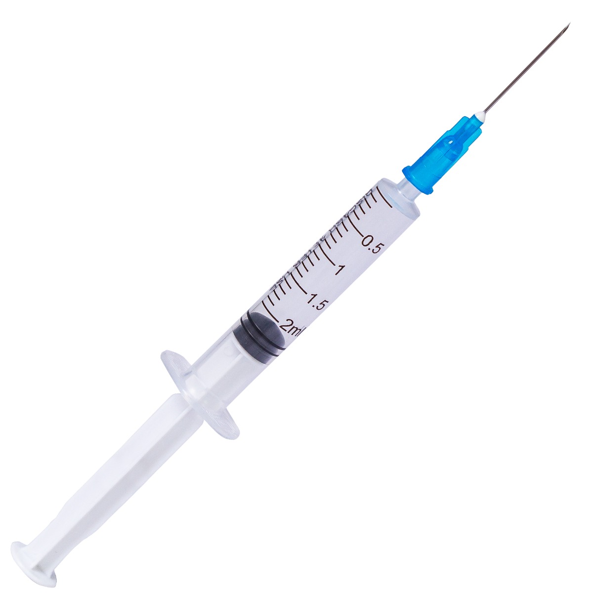 Seringi Luer Slip 2ml, PRIMA, cu ac albastru, 100 bucati