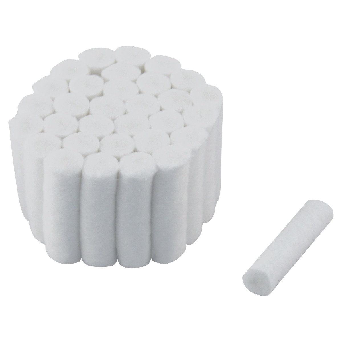 Rulouri stomatologice bumbac, PRIMA, absorbante, autoclavabile, Nr. 2, 37x10mm, 500 bucati