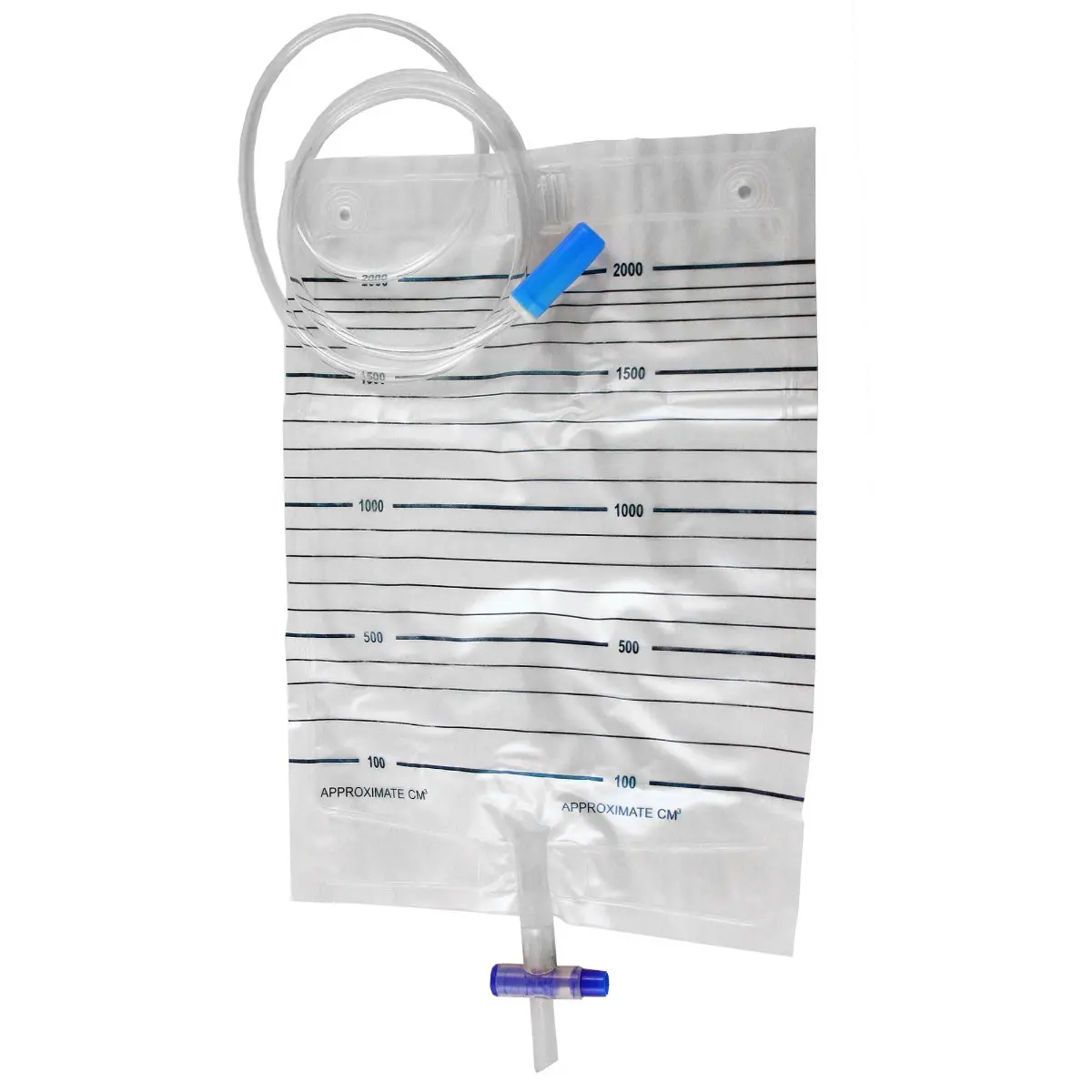 Pungi urinare pentru adulti, PRIMA, cu valva antireflux, 2000 ml, 10 bucati