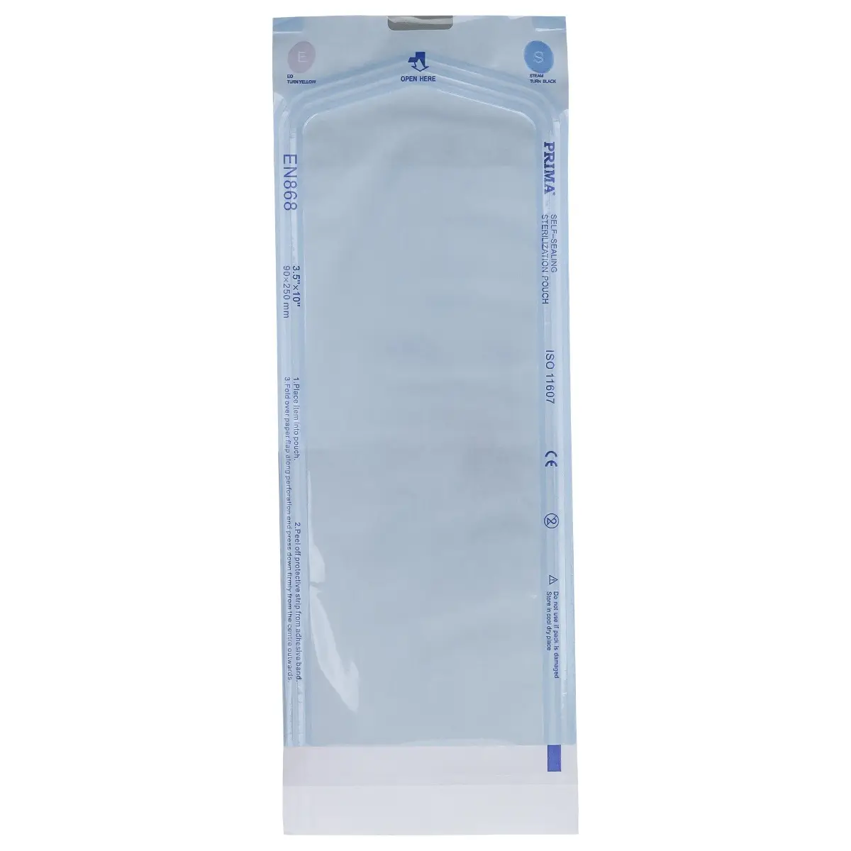 Pungi Sterilizare Autosigilante Autoclav, PRIMA, 90x250mm(70x200mm), 100 bucati