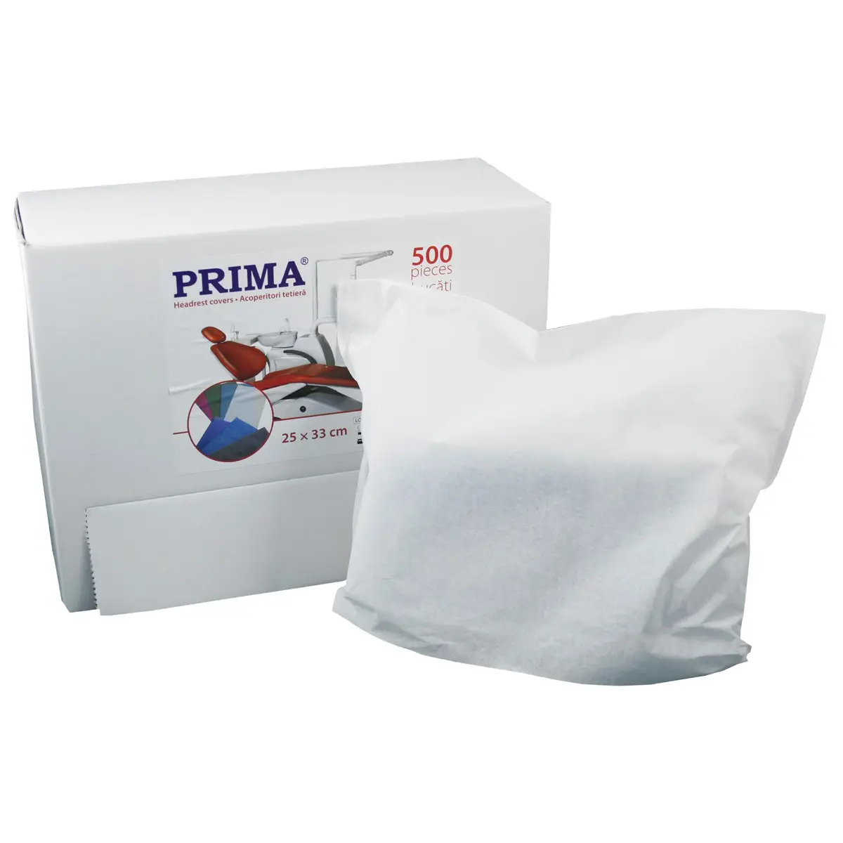 Huse tetiera scaun stomatologic de unica folosinta PRIMA, 27x33cm, 175 bucati