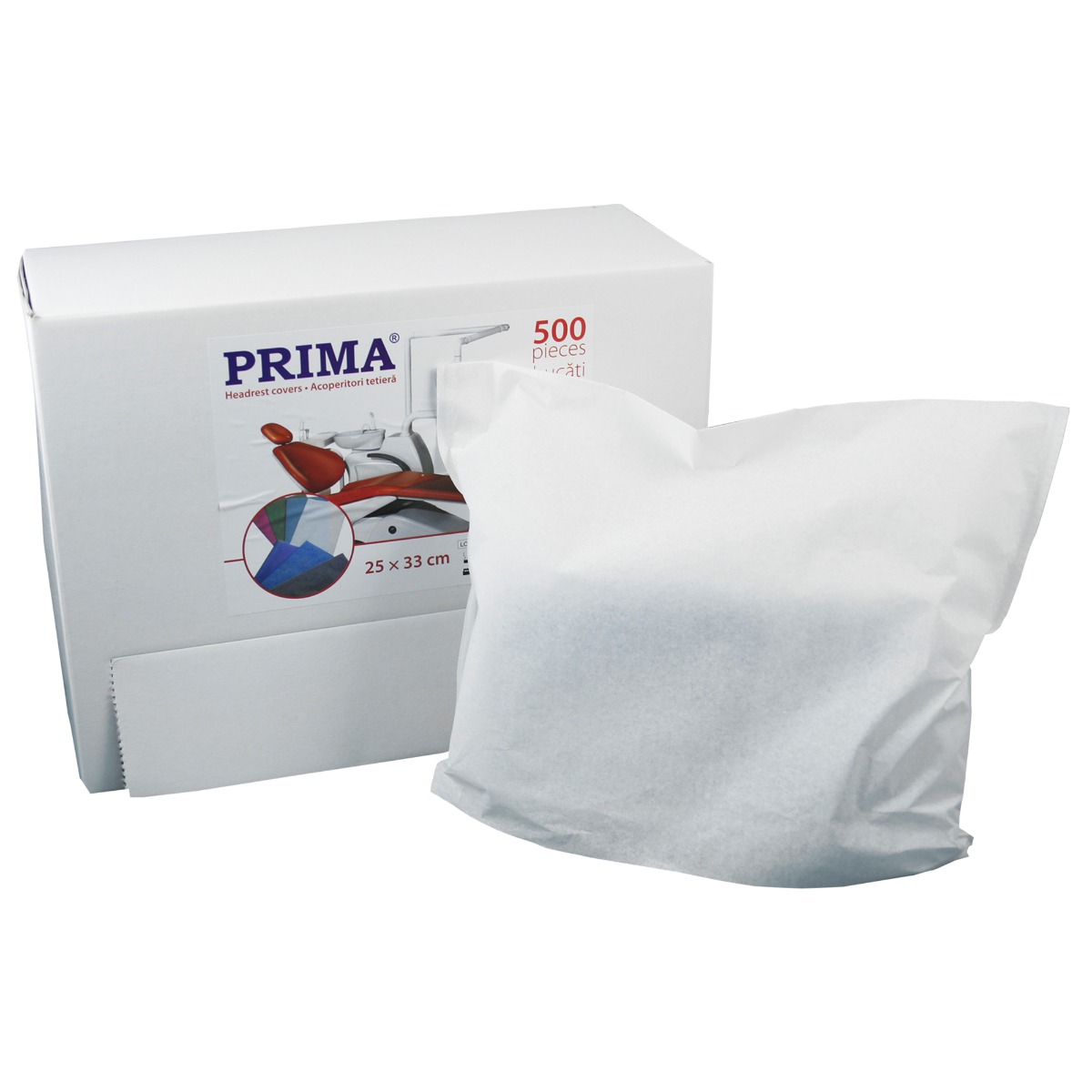 Huse tetiera scaun stomatologic de unica folosinta PRIMA, 27x33cm, 175 bucati