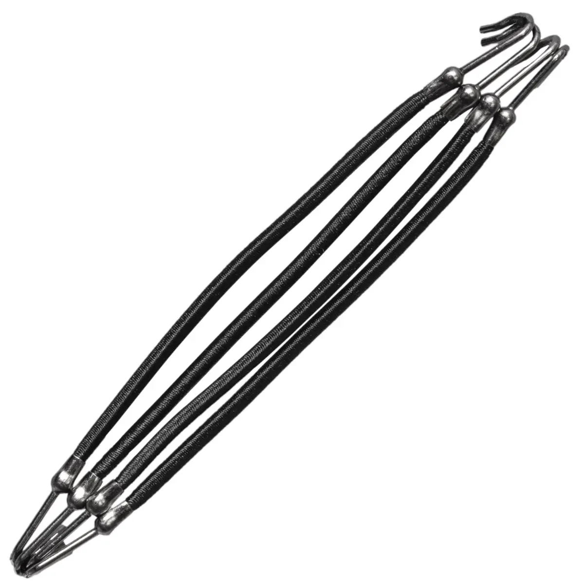 Elastice de par profesionale pentru coafuri, PRIMA, cu 2 carlige, 4 bucati