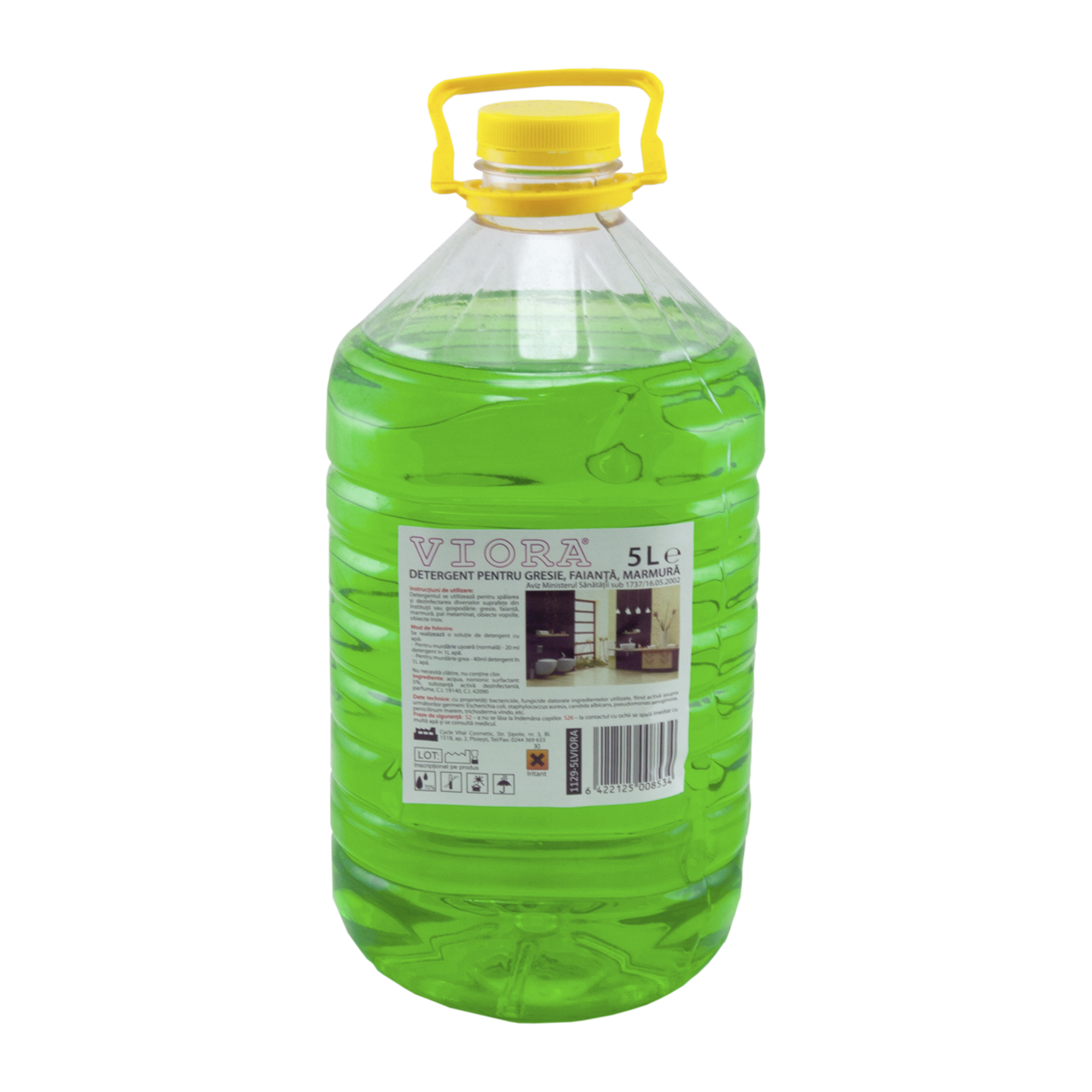 Detergent lichid pentru gresie, faianta sau marmura, 5L, VIORA