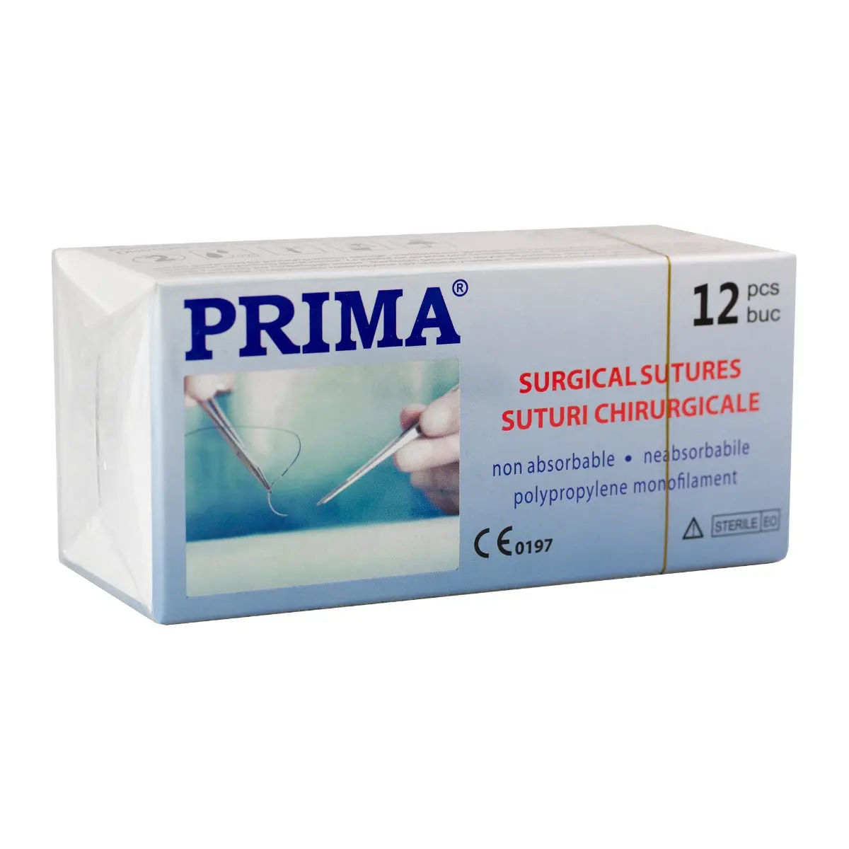 Sutura chirurgicala polipropilena PRIMA 75cm ac rotund 1/2 30cm USP 1