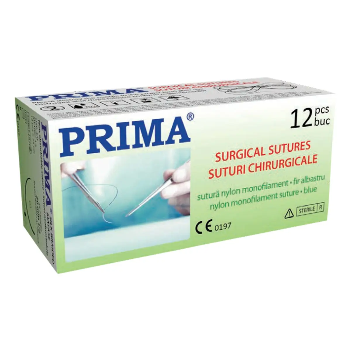 Sutura chirurgicala nylon PRIMA 75cm ac Tapercut 1/2 20mm USP 4/0