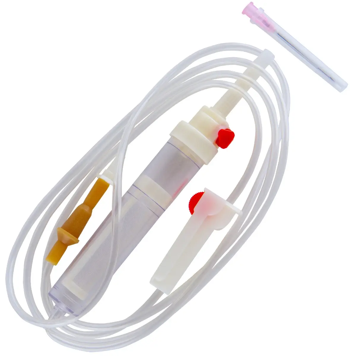 Trusa de transfuzie, PRIMA, cu ac plastic si luer slip, 25 bucati