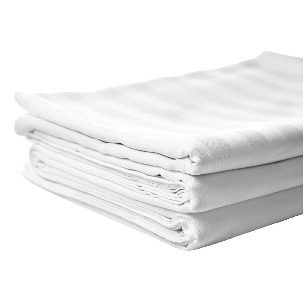 Set 3 piese lenjerie de pat single PRIMA, damasc 100% bumbac 145g/m2, 150x210cm