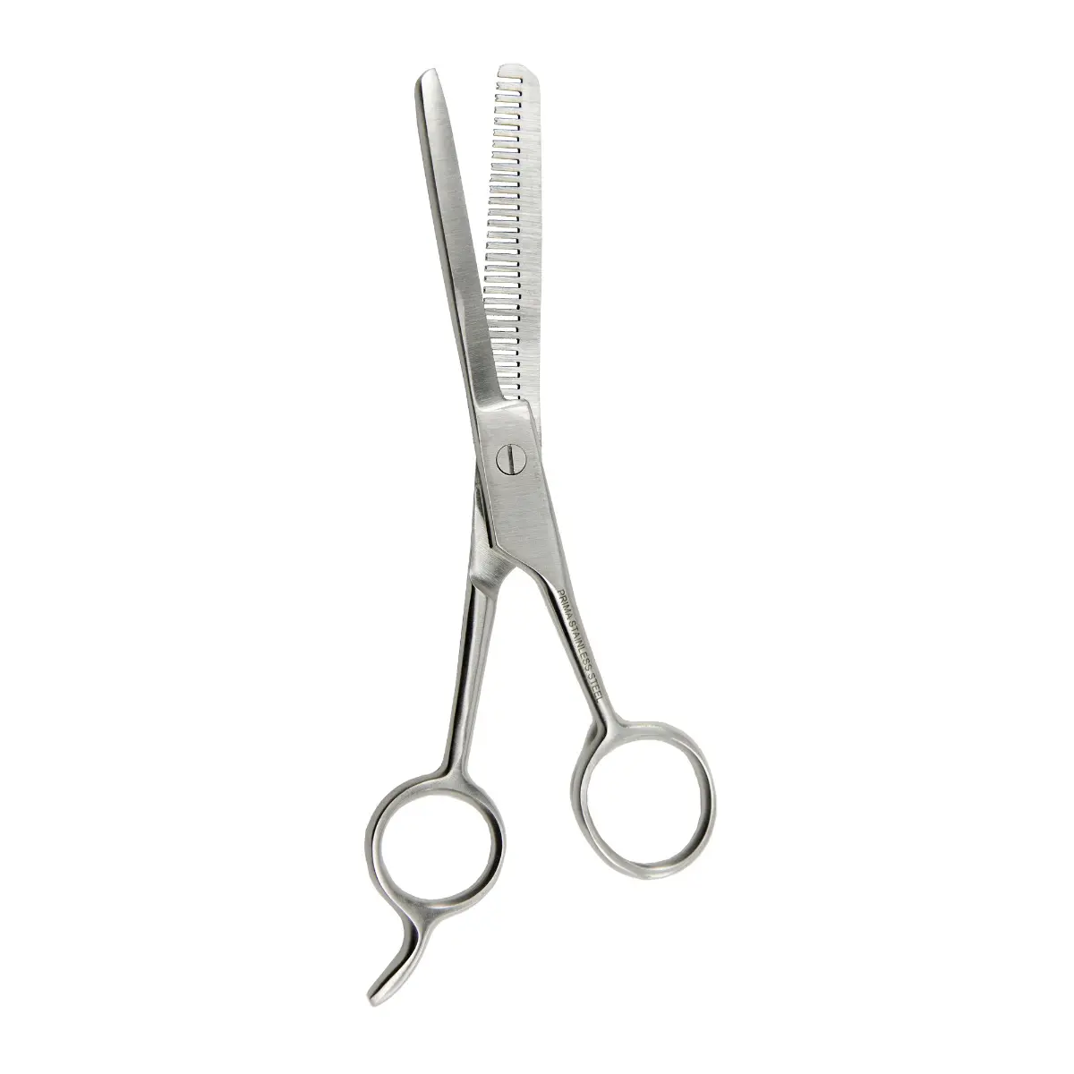 Foarfeca pentru filat parul pe o parte, din inox, PRIMA, 15.5cm