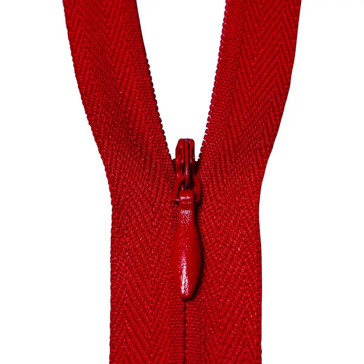 Fermoar ascuns, rosu, 50cm