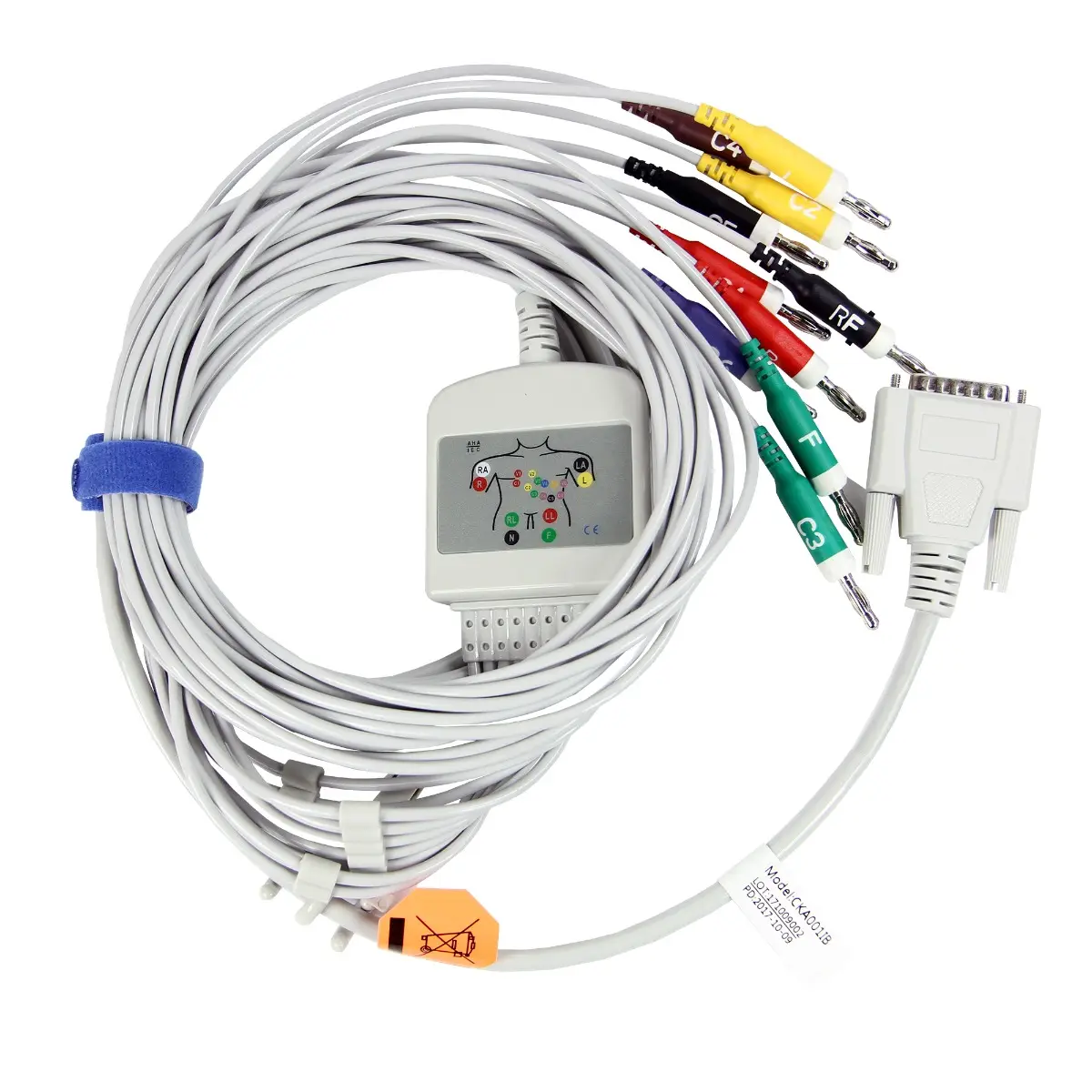 Cablu ECG/EKG cu 10 fire pentru electrocardiograf EDAN SE 600 - cablu monitorizare medicala