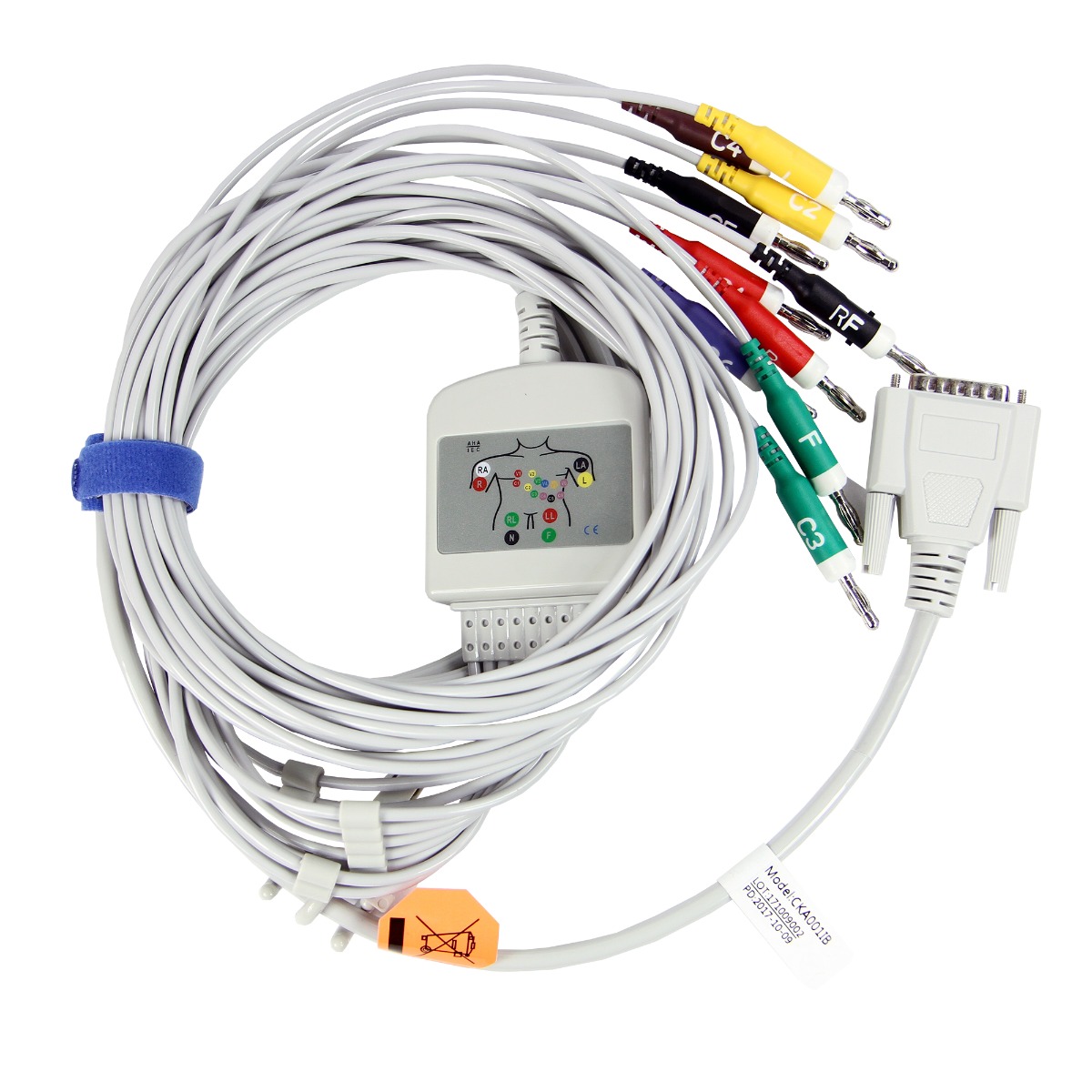 Cablu ECG/EKG cu 10 fire pentru electrocardiograf EDAN SE 600 - cablu monitorizare medicala