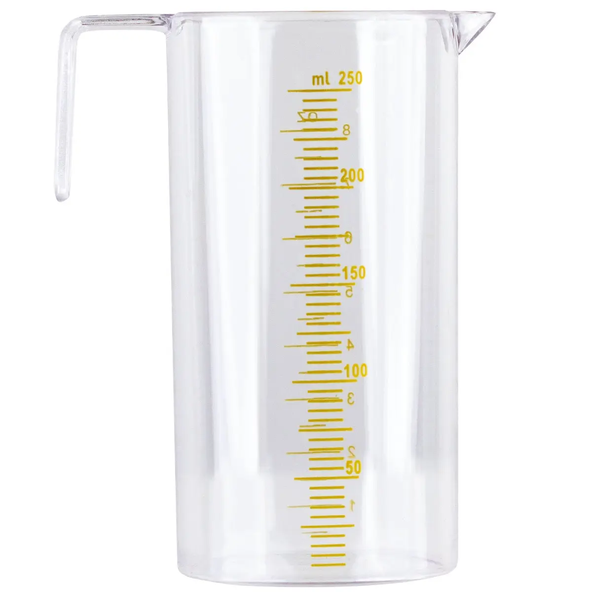 Pahar gradat din plastic, transparent 250ml