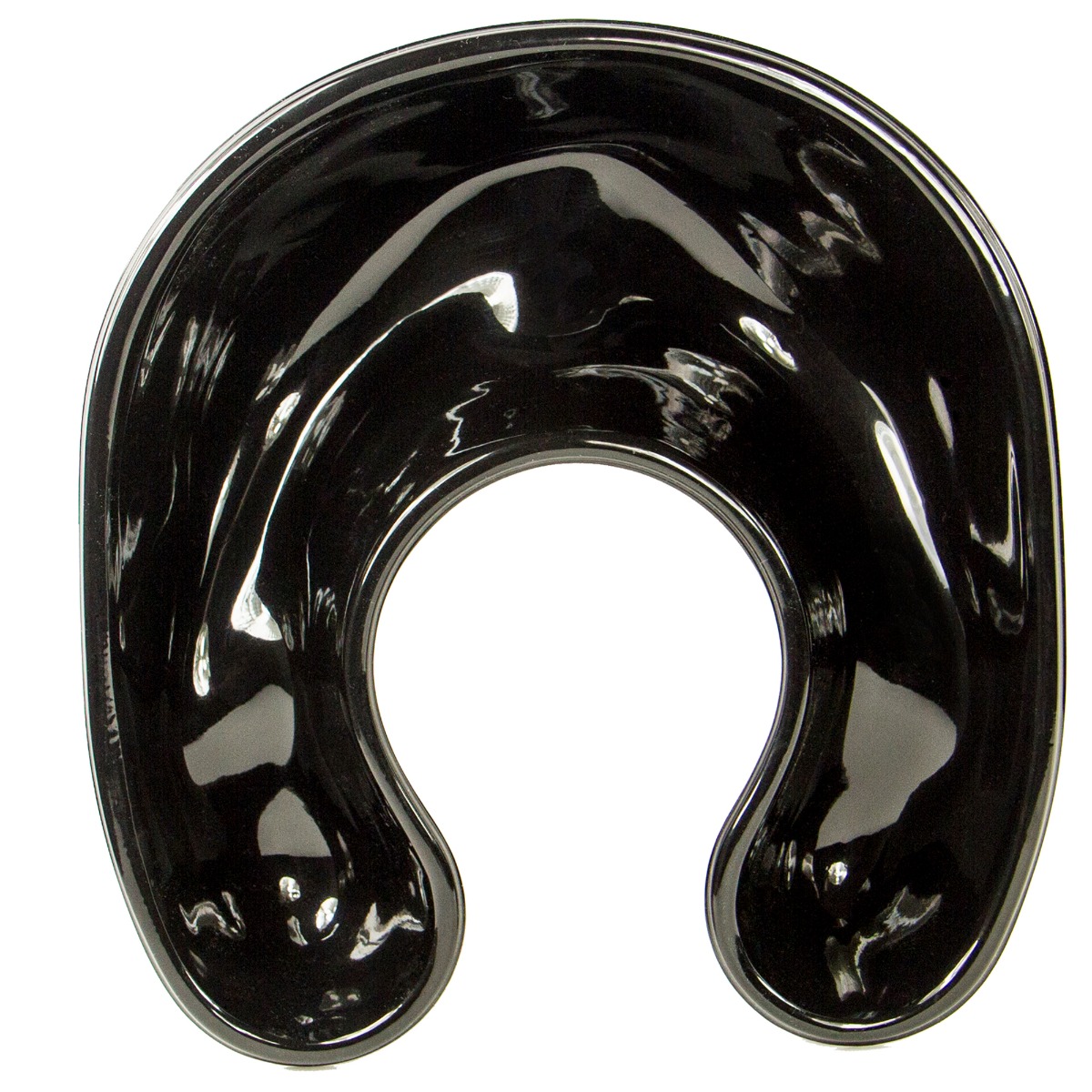 Guler scafa coafor, din plastic, pentru scurgere solutii vopsire par, negru, 264 x 260 x 68 mm