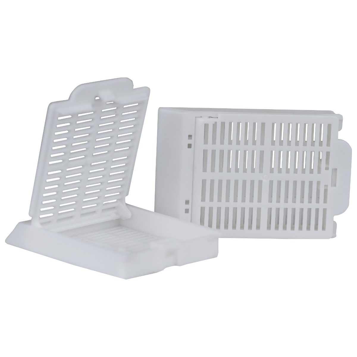 Casete histologice cu capac, albe, din poliacetal, PRIMA, 250buc