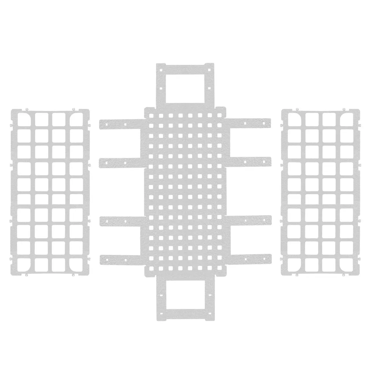 Suport din polipropilena pentru eprubete, alb, 40 pozitii Ø 18-20 mm, 160×275×70 mm
