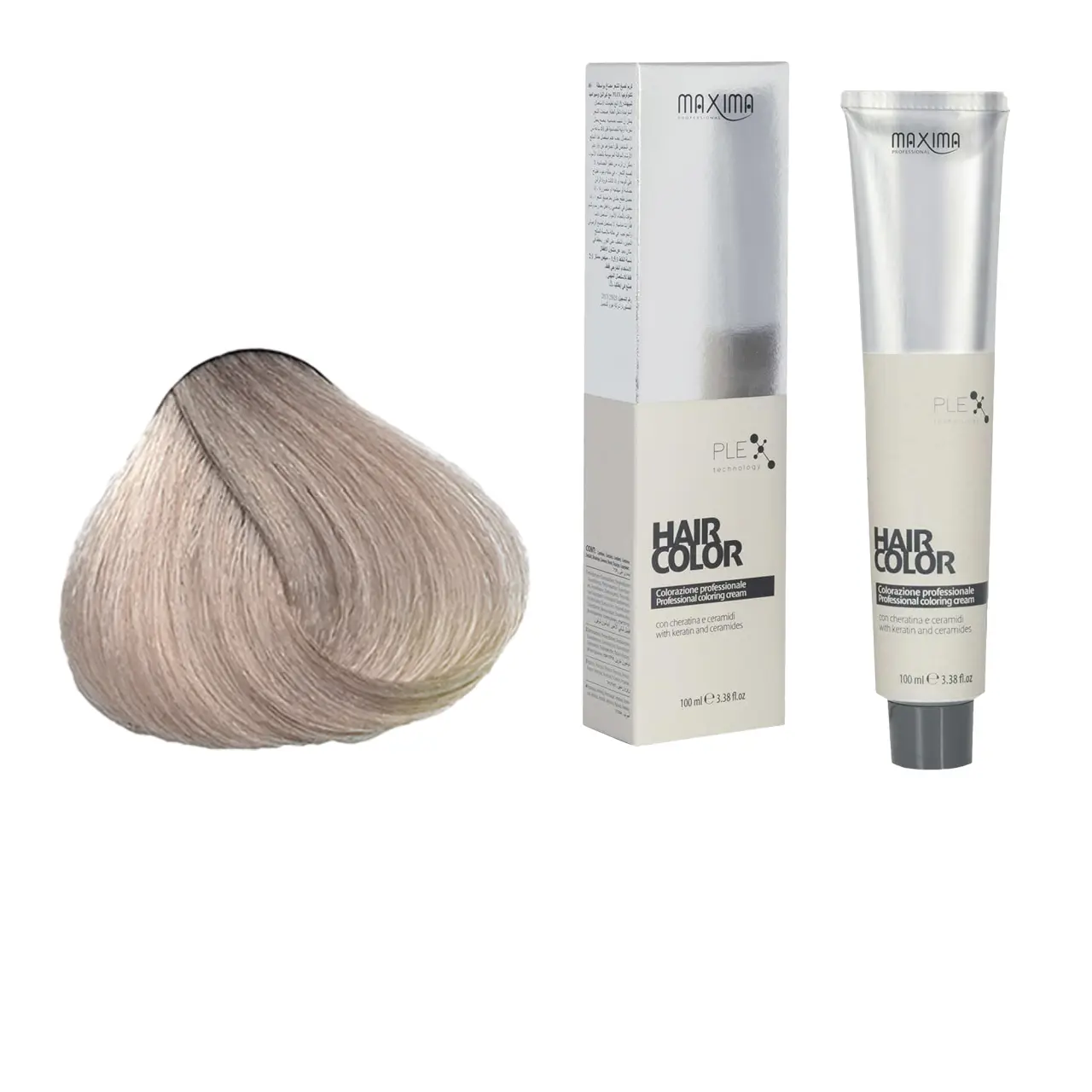 Vopsea profesionala de par, 10.7 Blond nisipiu deschis, MAXIMA, 100ml