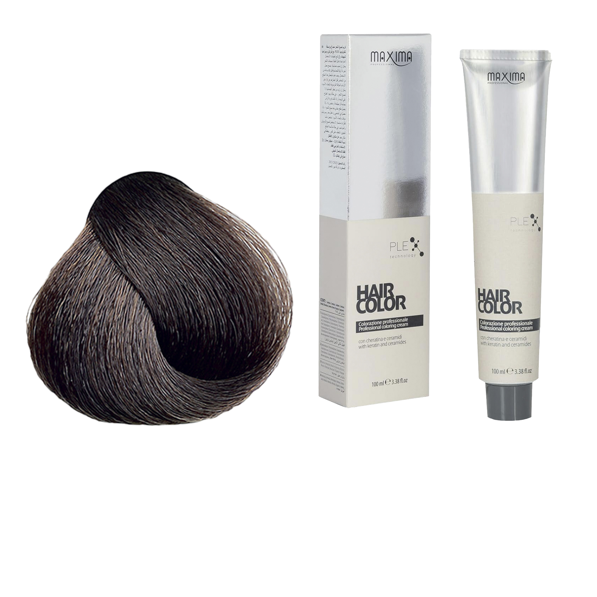 Vopsea profesionala de par, 5 Saten deschis, MAXIMA, 100ml