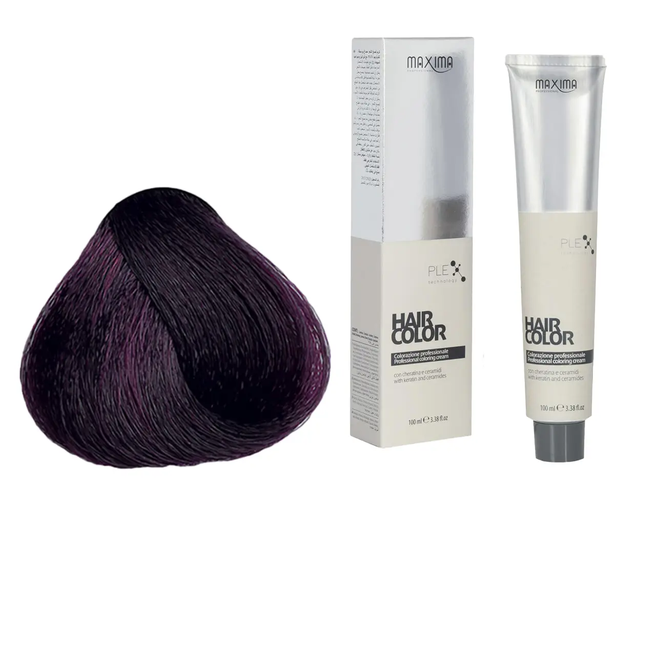 Vopsea profesionala de par, 5.2 Saten violet deschis, MAXIMA, 100ml
