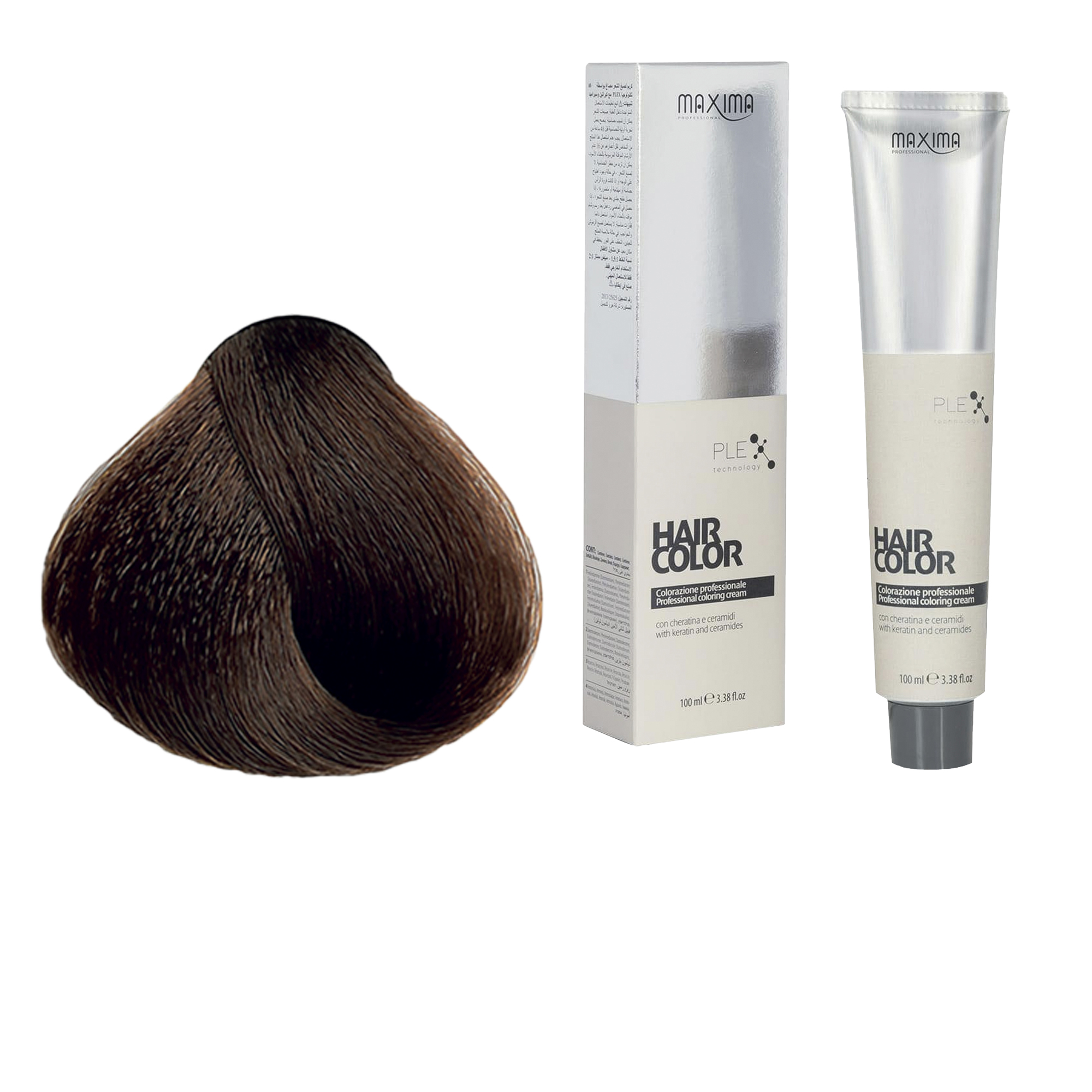 Vopsea profesionala de par, 6.89 Saten caramel, MAXIMA, 100ml