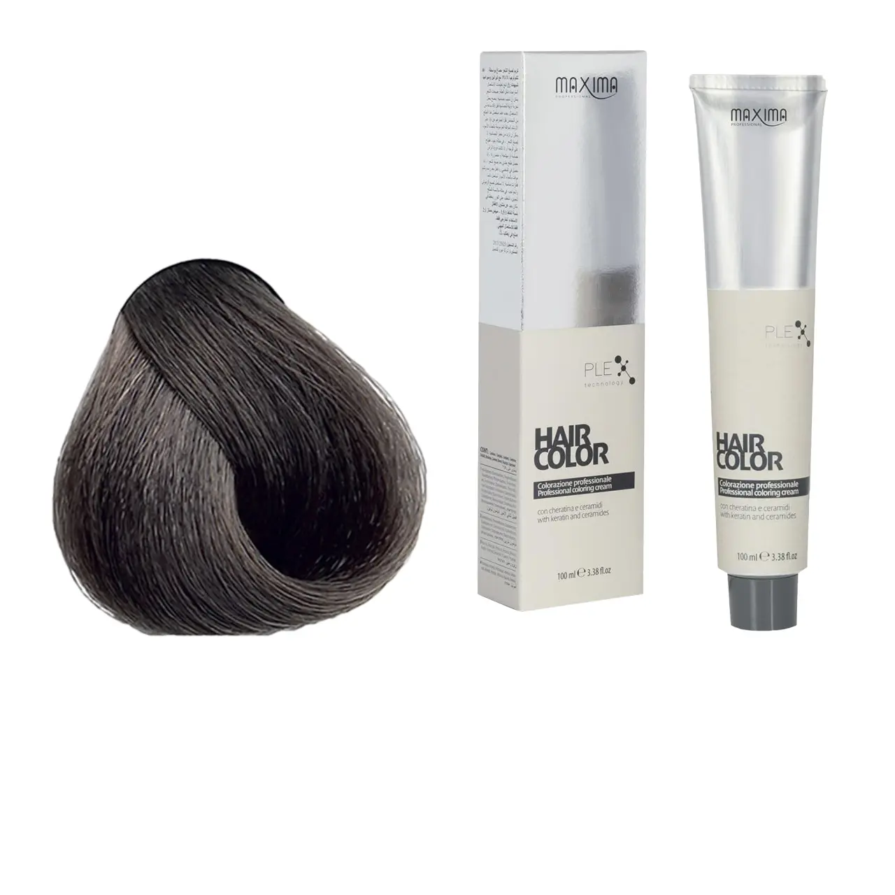 Vopsea profesionala de par, 7.1 Blond cenusiu, MAXIMA, 100ml