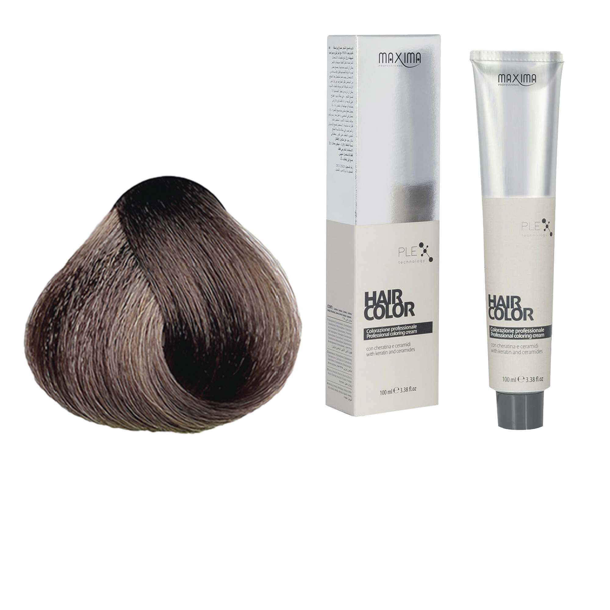 Vopsea profesionala de par, 7.7 Blond nisipiu, MAXIMA, 100ml