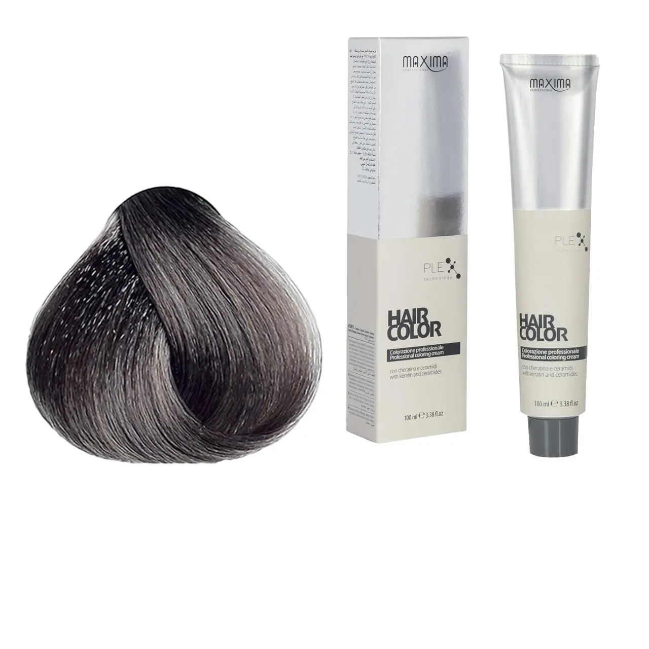 Vopsea profesionala de par, 8.11 Blond deschis cenusiu intens, MAXIMA, 100ml