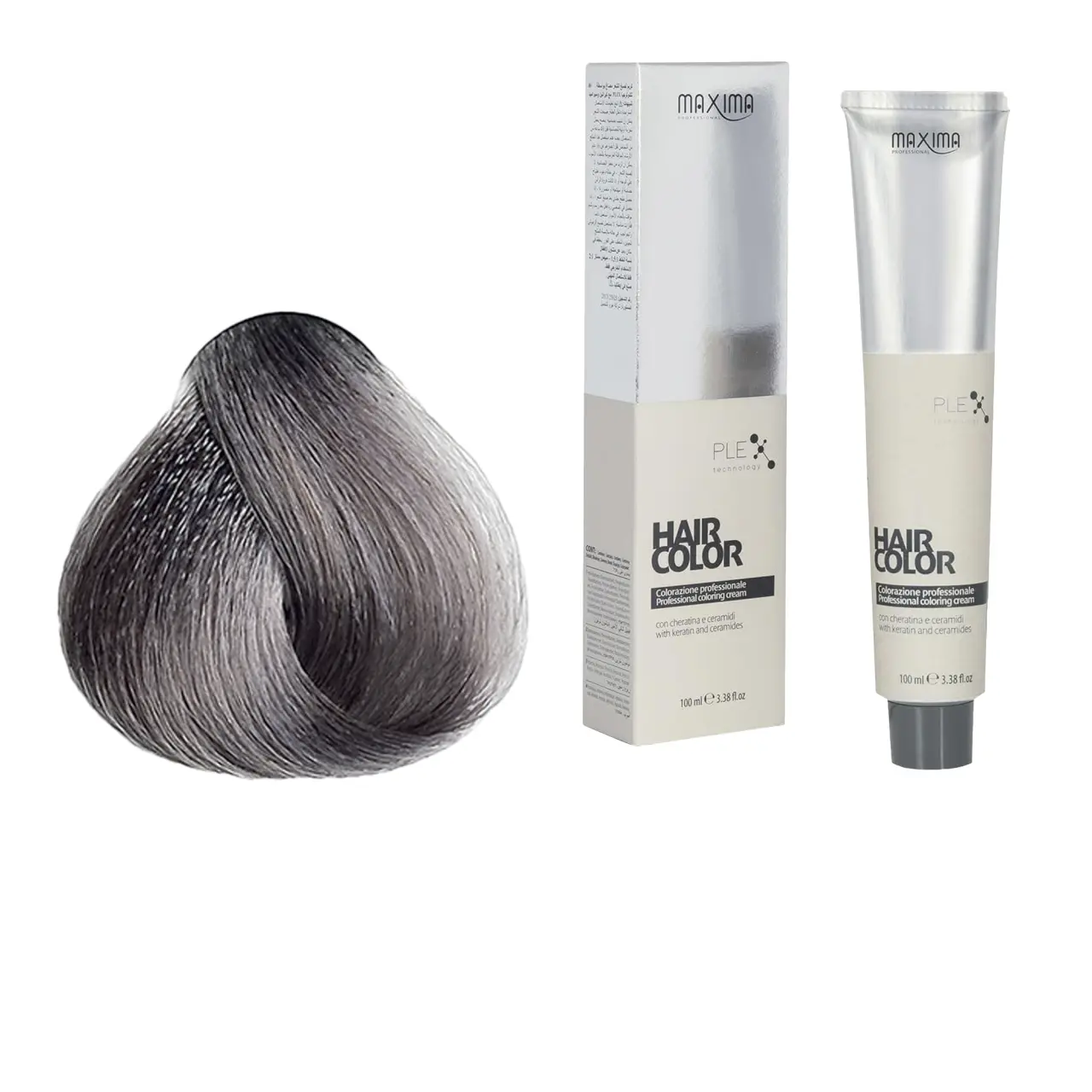 Vopsea profesionala de par, 9.11 Blond cenusiu intens foarte deschis, MAXIMA, 100ml