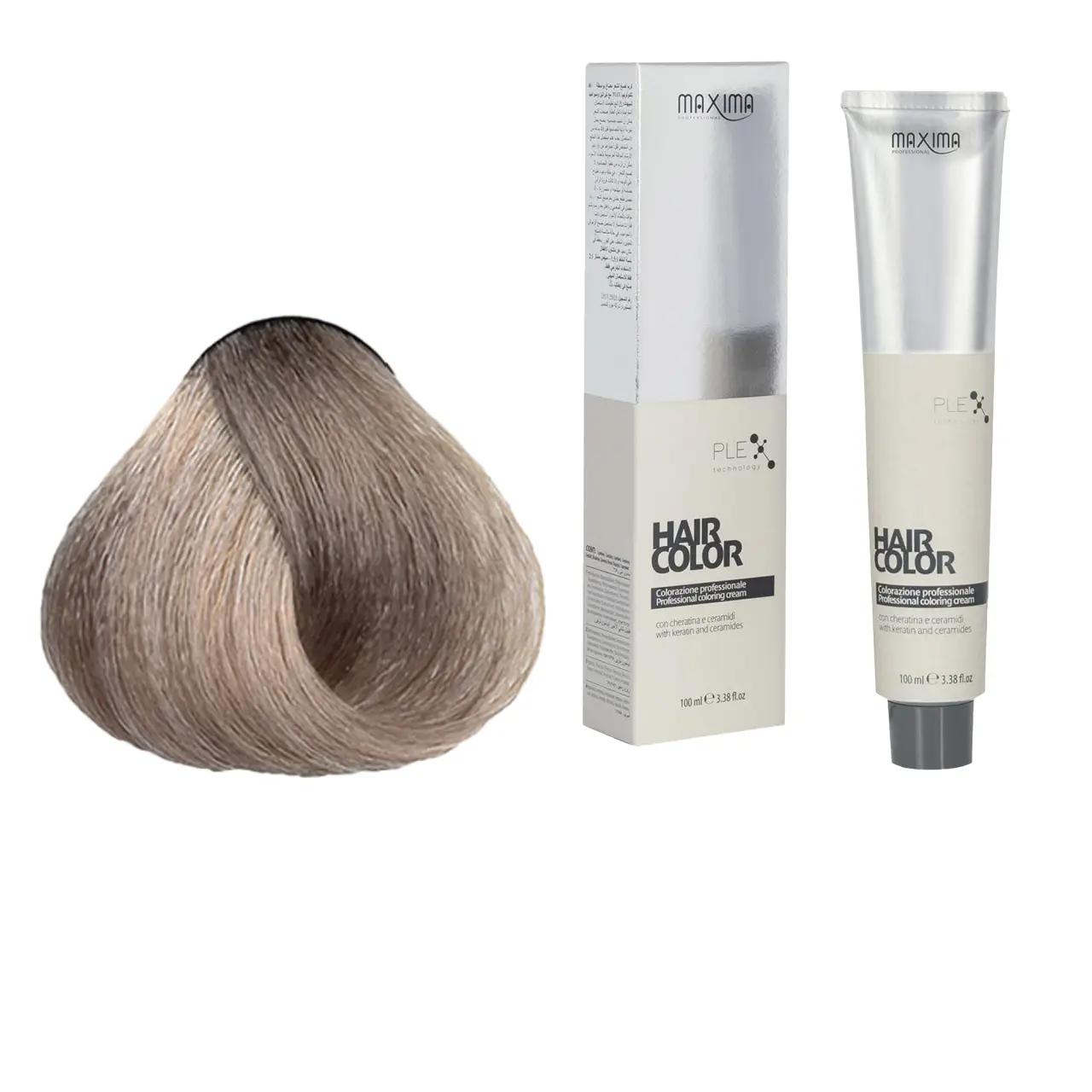 Vopsea profesionala de par, 9.7 Blond nisipiu foarte deschis, MAXIMA, 100ml