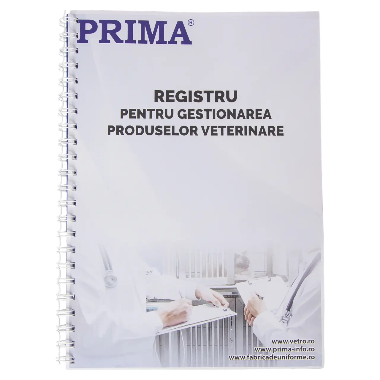 Registru pentru gestionarea produselor veterinare, PRIMA, A4, 100 file
