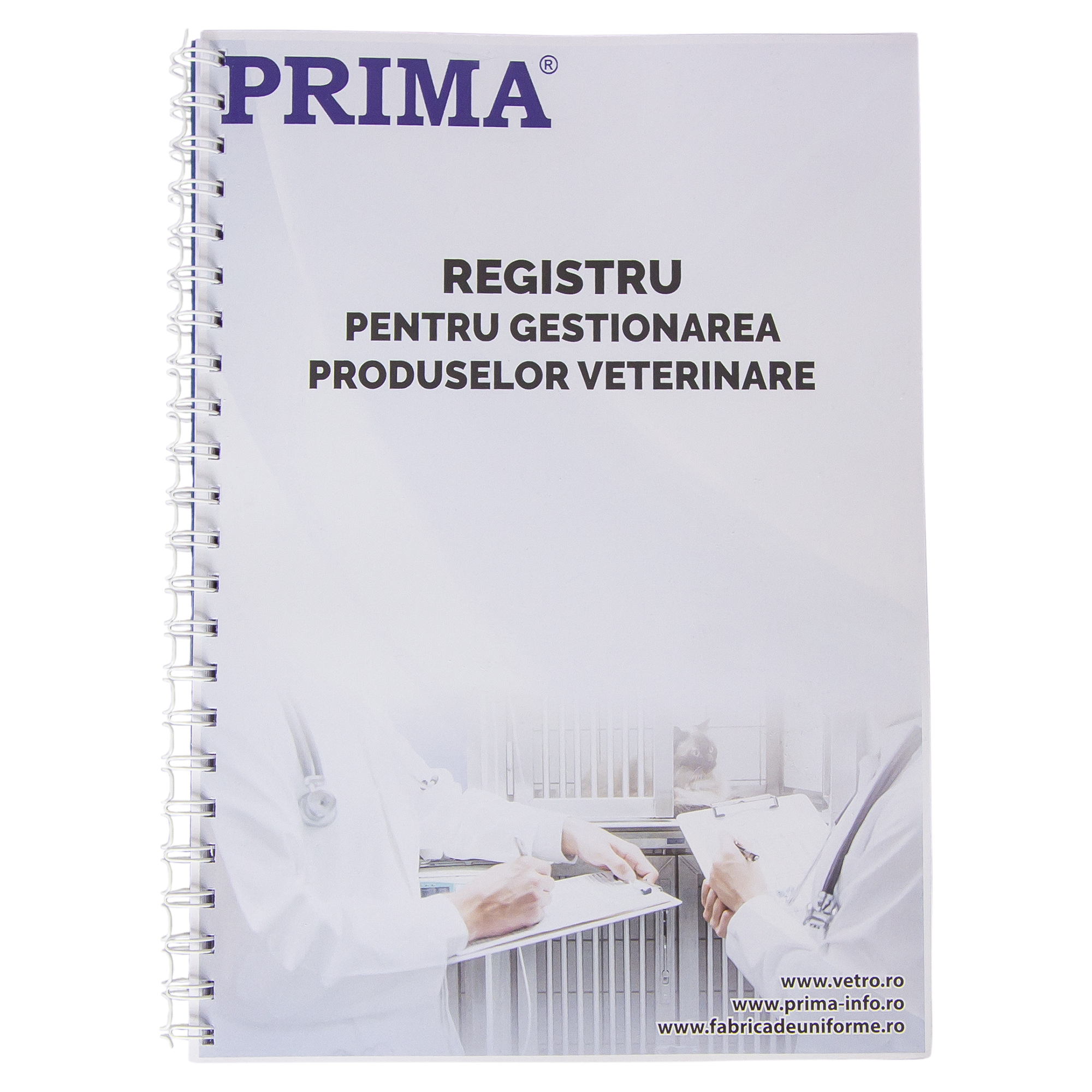 Registru pentru gestionarea produselor veterinare, PRIMA, A4, 100 file
