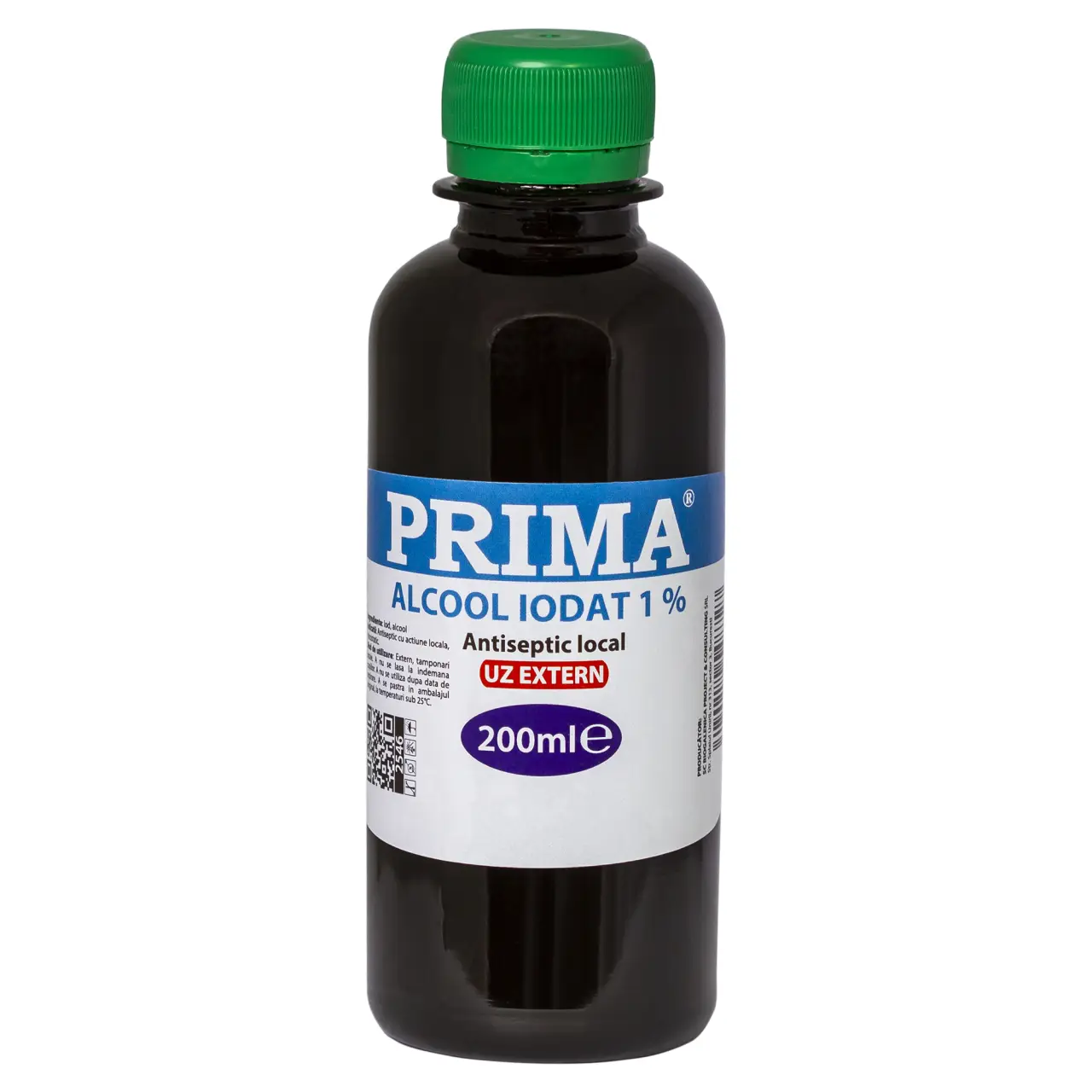Alcool iodat 1%, PRIMA, 200ml - antiseptic local