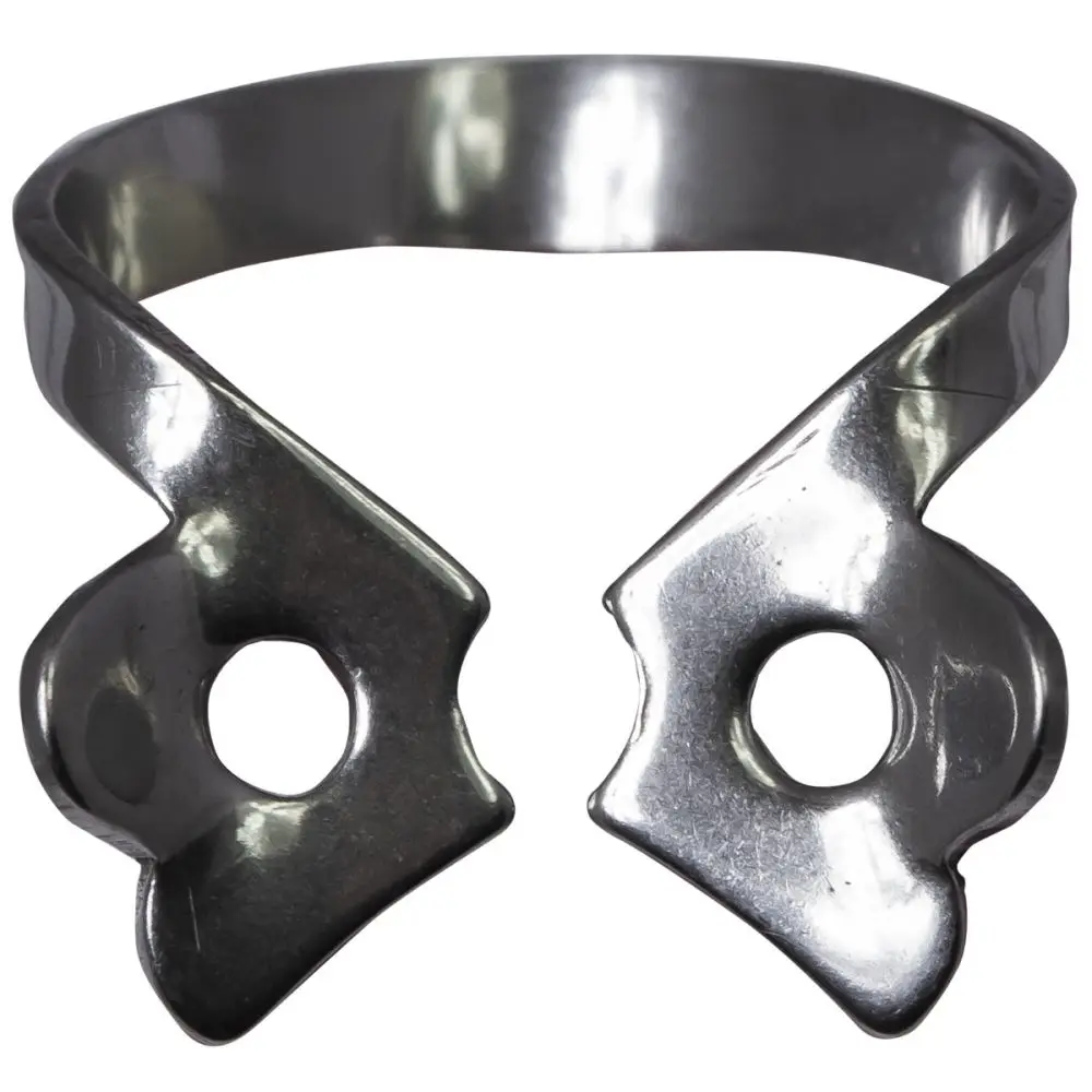 Cleme dentare pentru diga, cu aripioare, PRIMA, din inox, autoclavabile, diverse marimi pentru molari, premolari si frontali