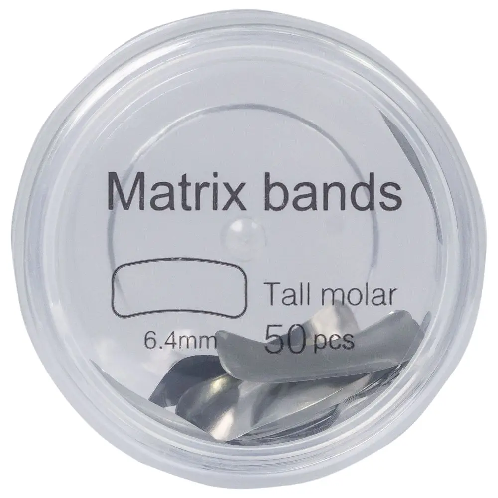 Matrici dentare sectionale metalice, PRIMA, marimi M/L, otel inoxidabil, 50 bucati